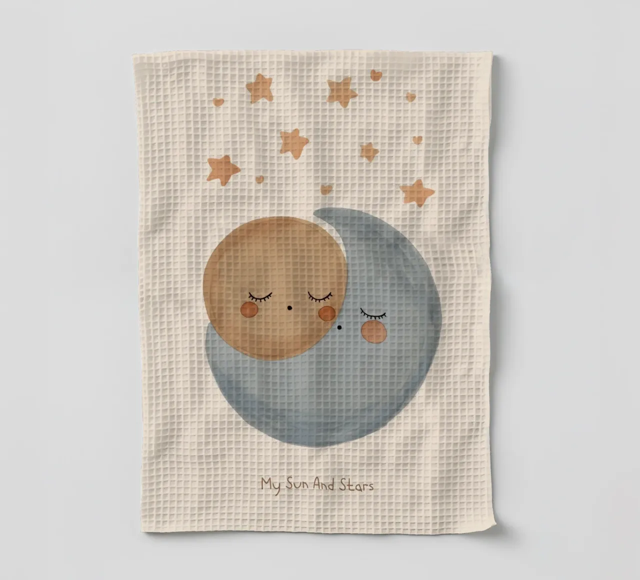 Étoile céleste et lune Décoration de chambre d'enfant mignonne torchon de Little Lola