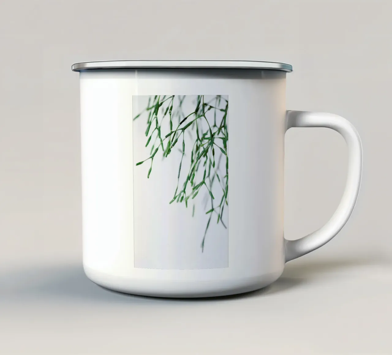 Geo Plant tazza in smalto da Studio Nahili