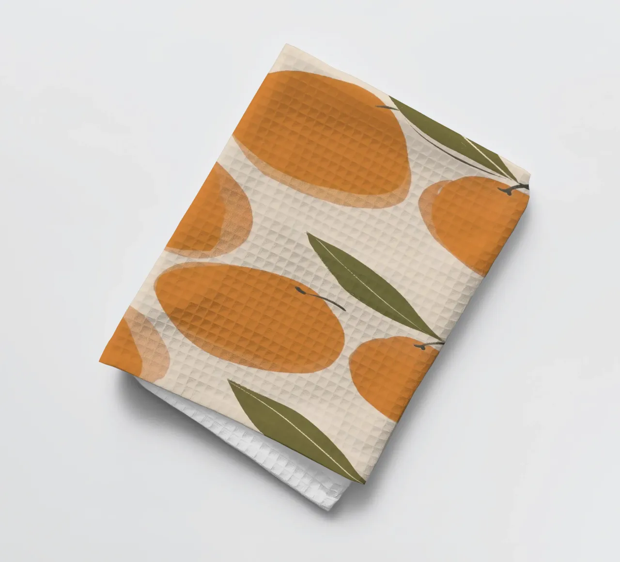 Illustrazione arancione pastello, stampa di frutta, decorazione per l'asilo nido canovaccio da cucina da Little Lola