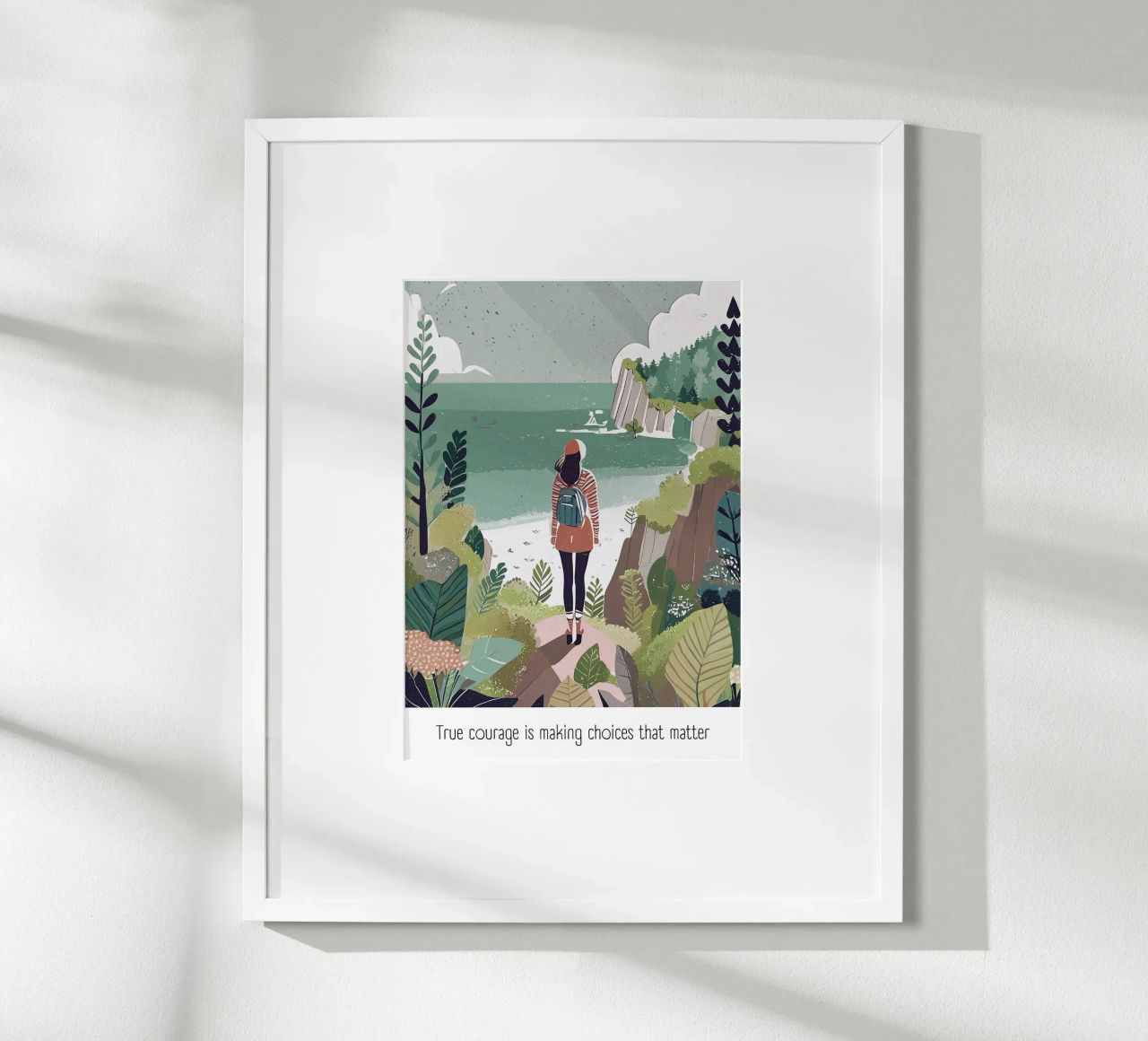 True Courage – Inspirational Wall Art Poster von Hightown Design