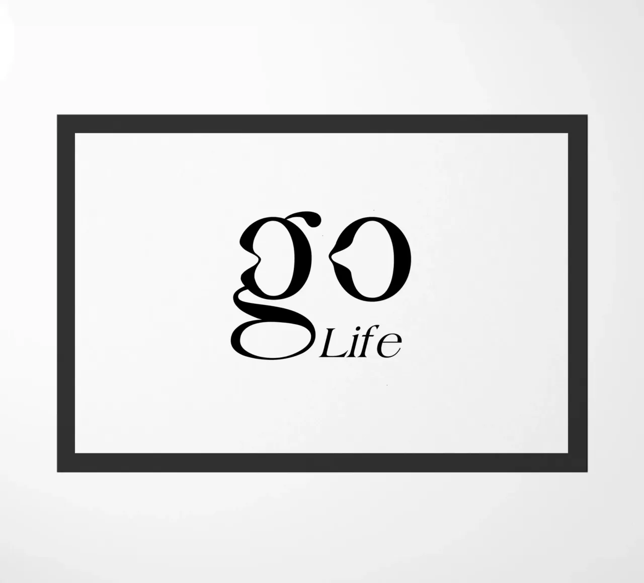 Tipografia semplice Go Life zerbino da YV TYPOGRAPHY