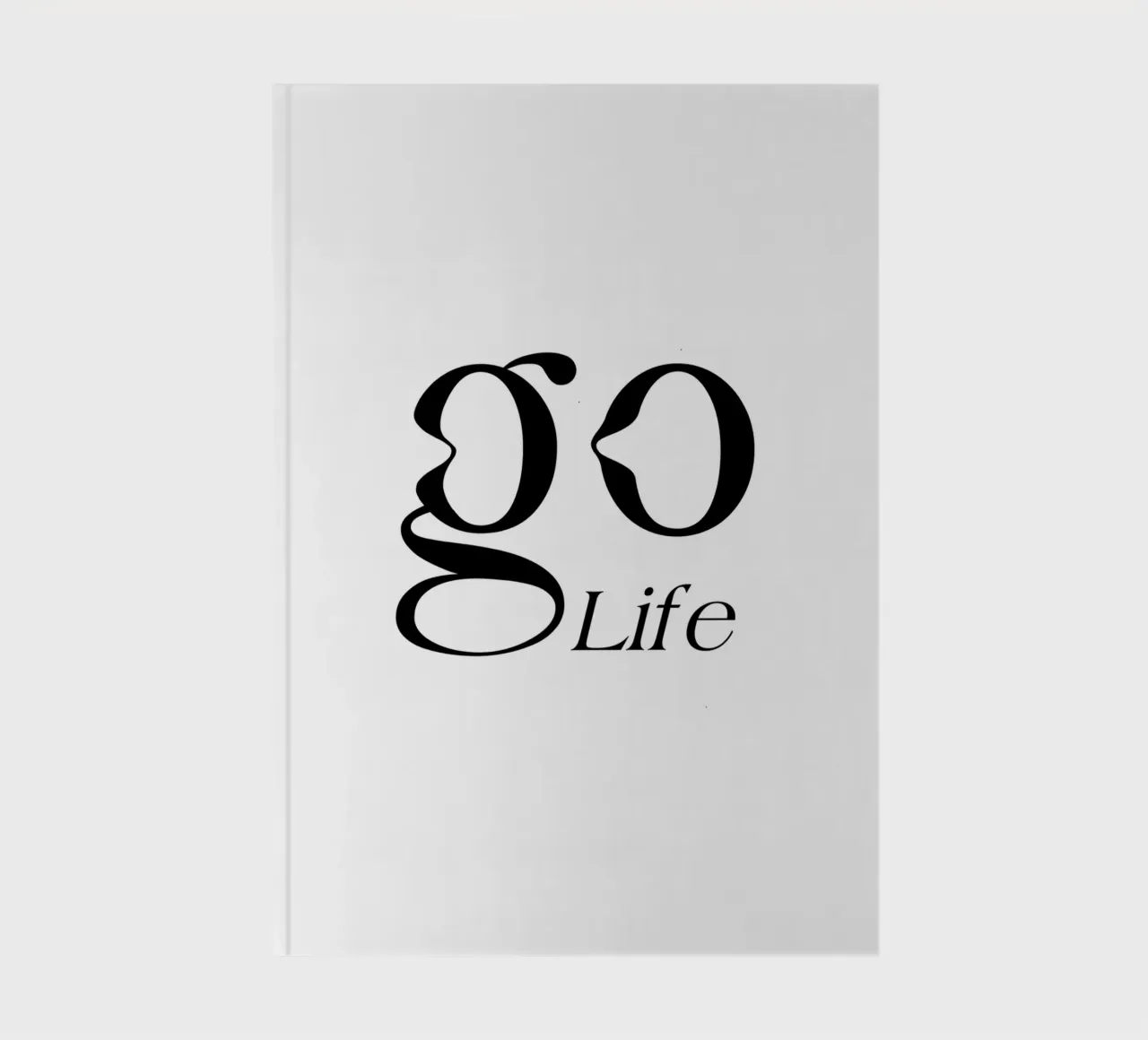 Simple Go Life Typography notebook by YV TYPOGRAPHY