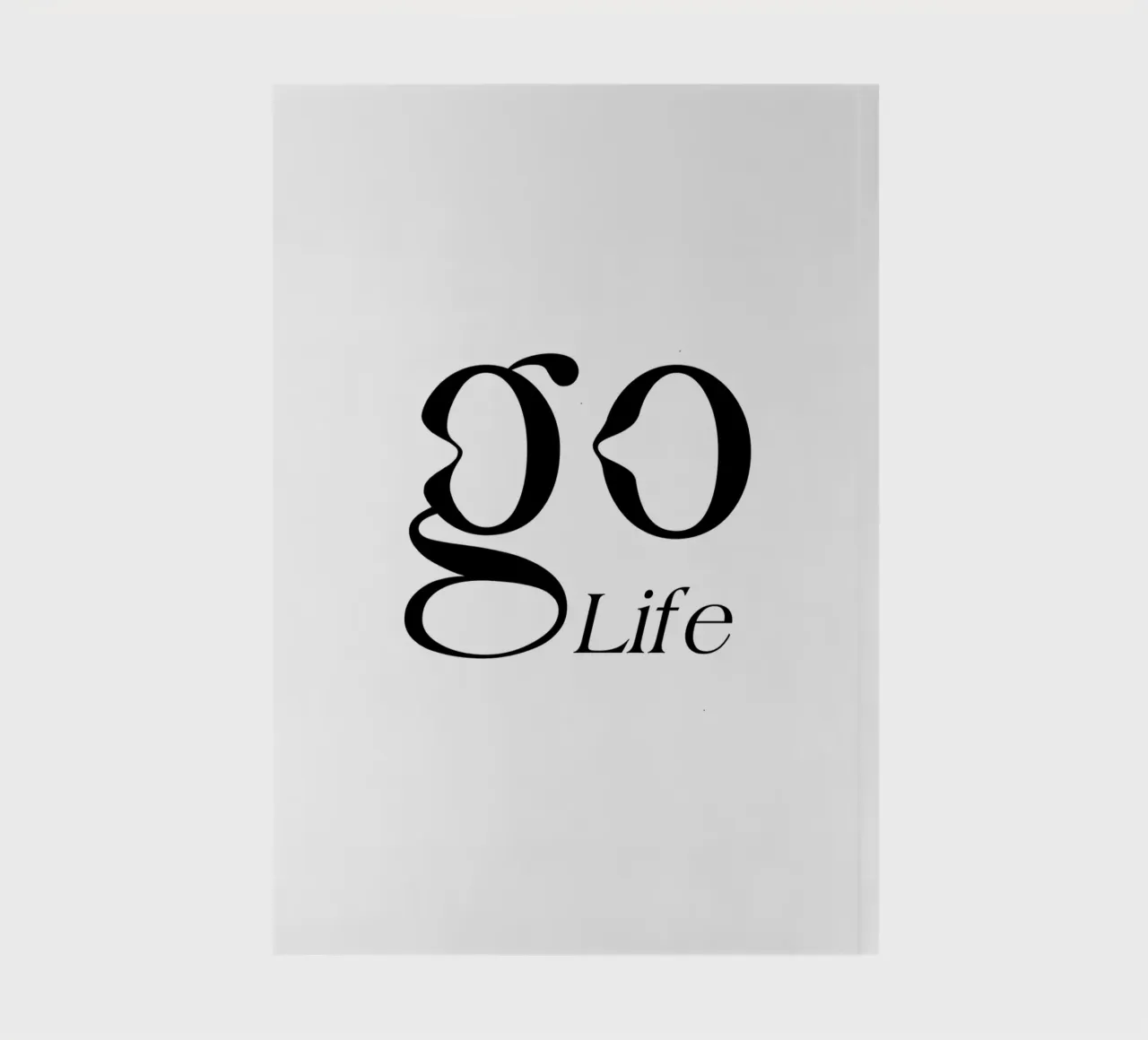 Simple Go Life Typography notebook by YV TYPOGRAPHY