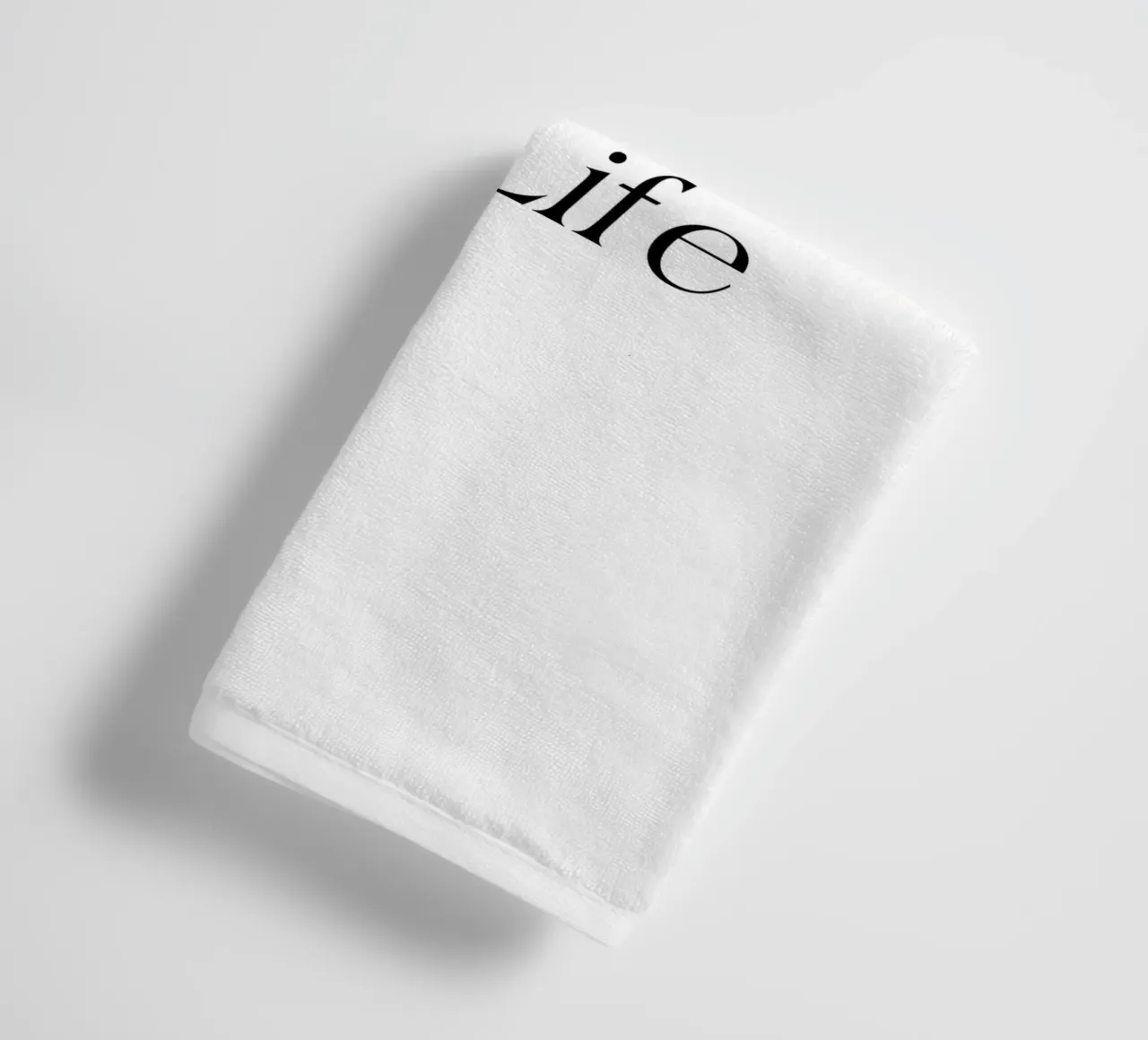 Tipografia semplice Go Life asciugamano da bagno da YV TYPOGRAPHY