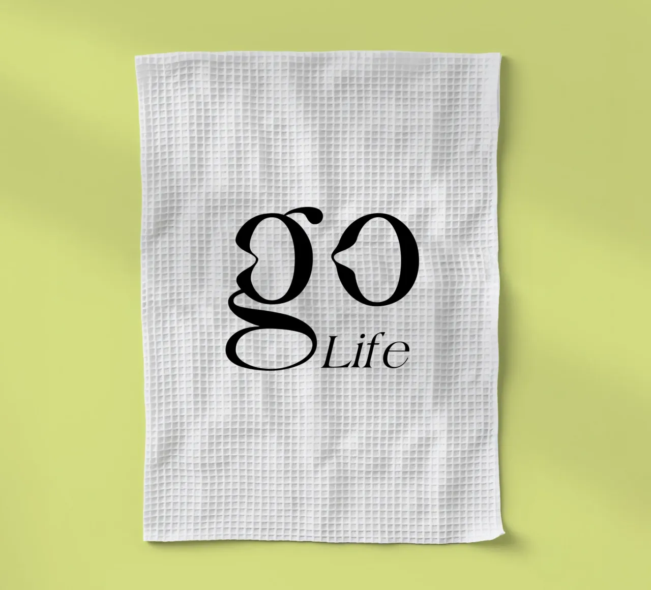 Tipografia semplice Go Life canovaccio da cucina da YV TYPOGRAPHY