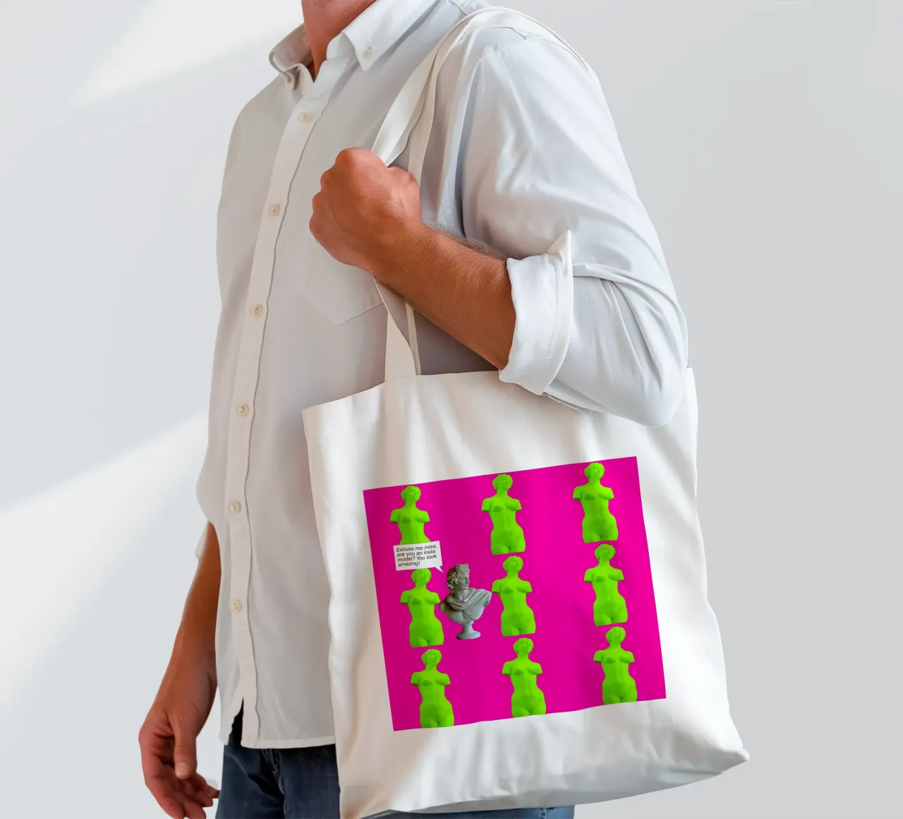 Instamodel borsa in juta da Hey Vincent