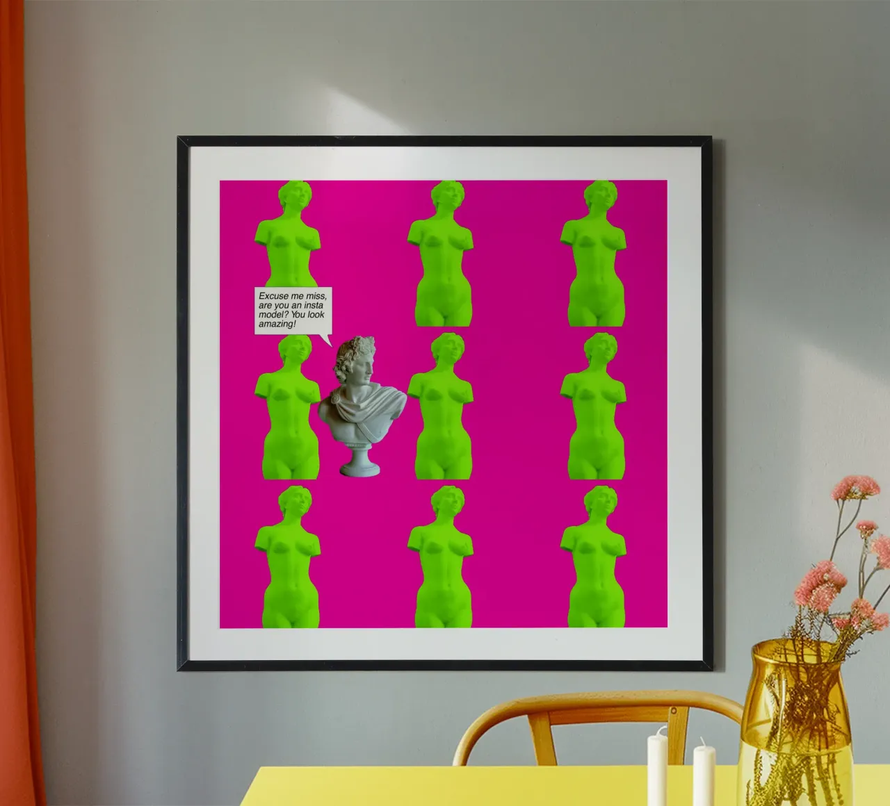 Instamodel poster con telaio in plastica da Hey Vincent
