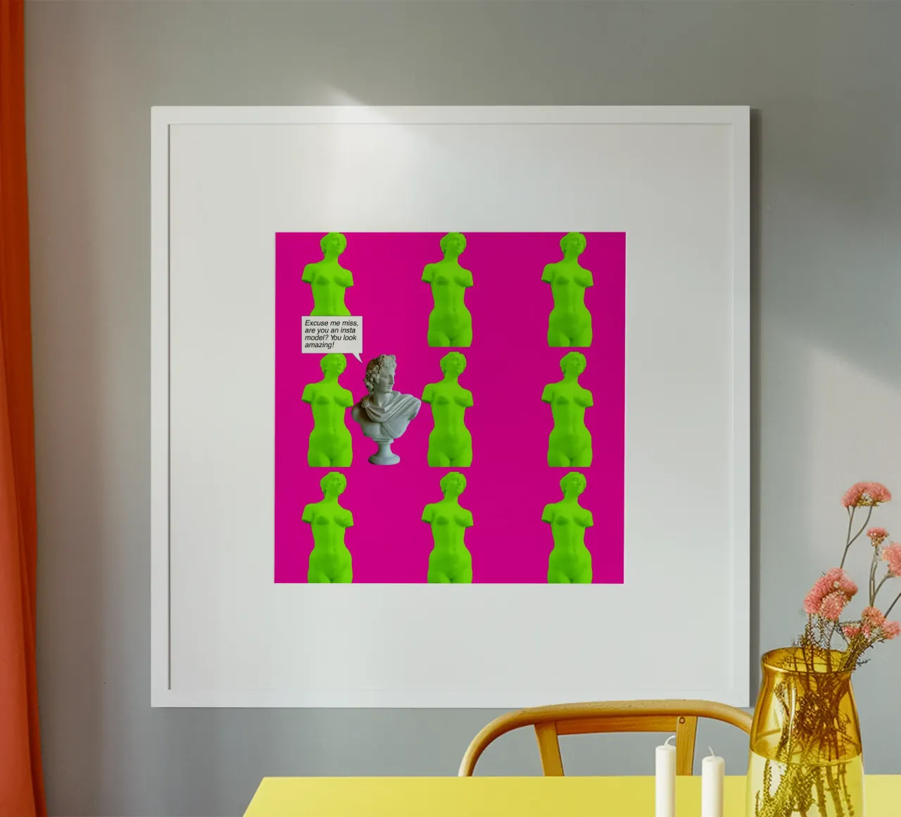 Instamodel poster con telaio in plastica da Hey Vincent