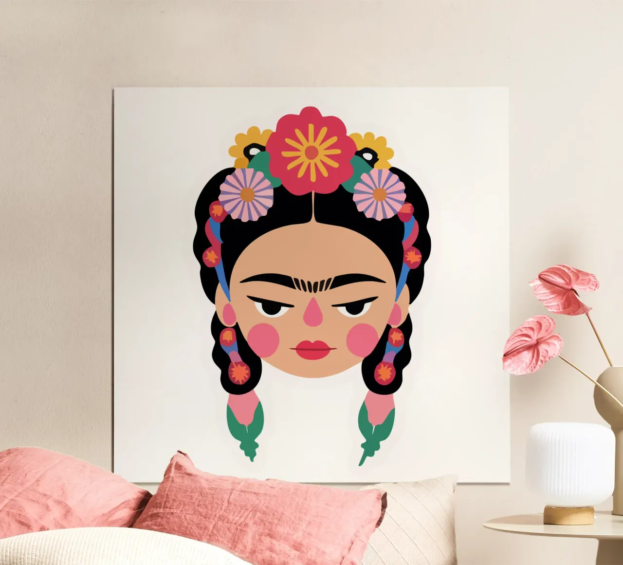 Frida Kahlo Cute Illustration poster da Hey Vincent