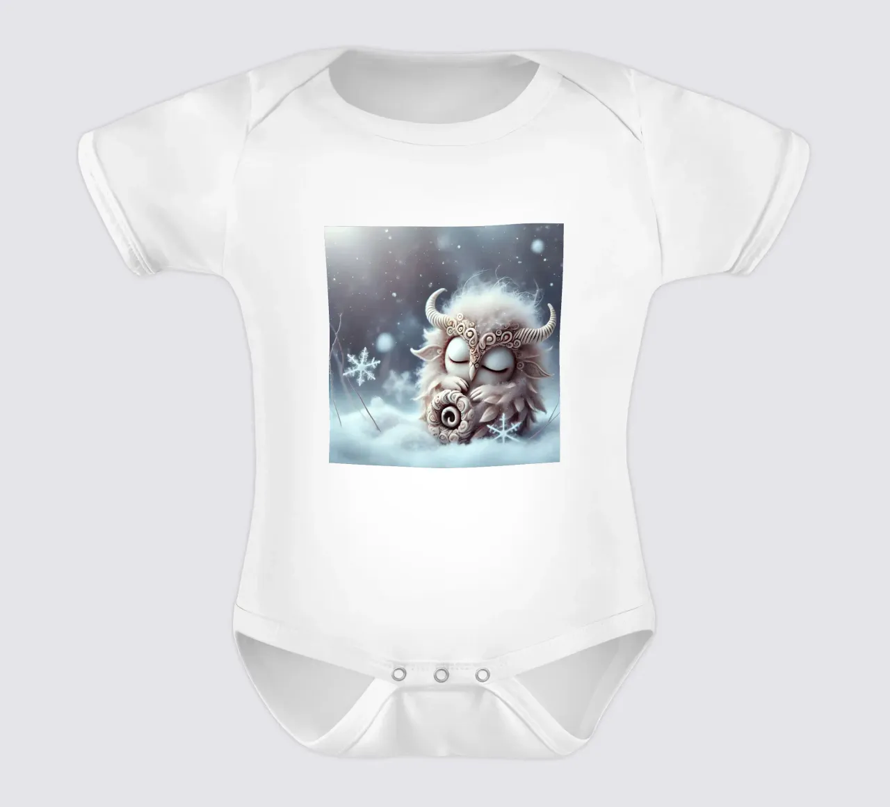 Ramoscello body neonato maniche corte da Twinkle Art Studio