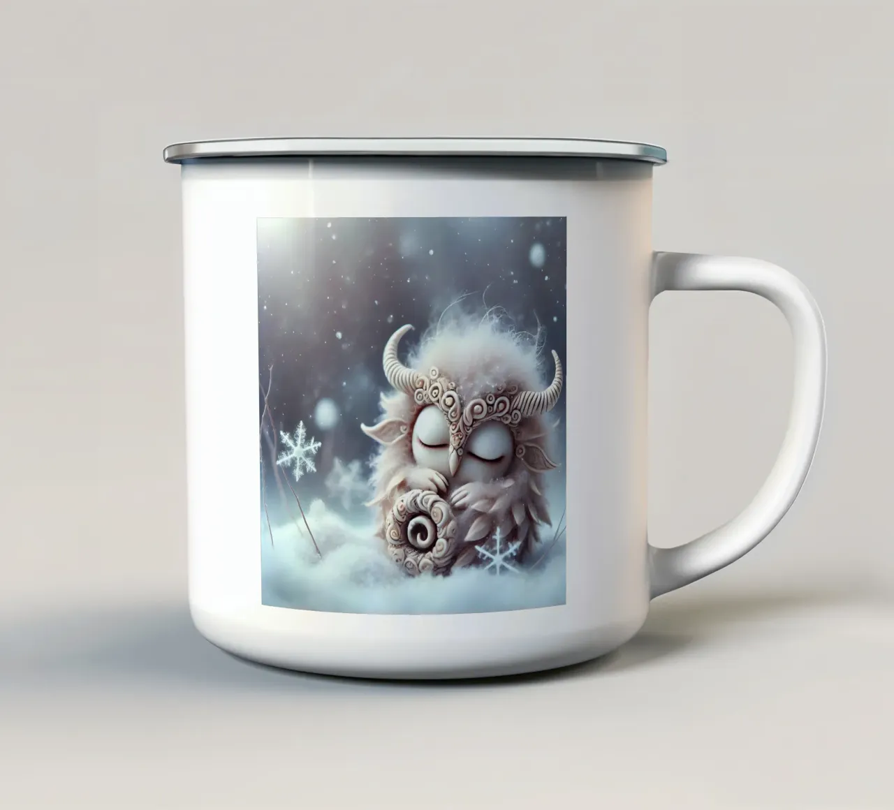 Ramoscello tazza in smalto da Twinkle Art Studio