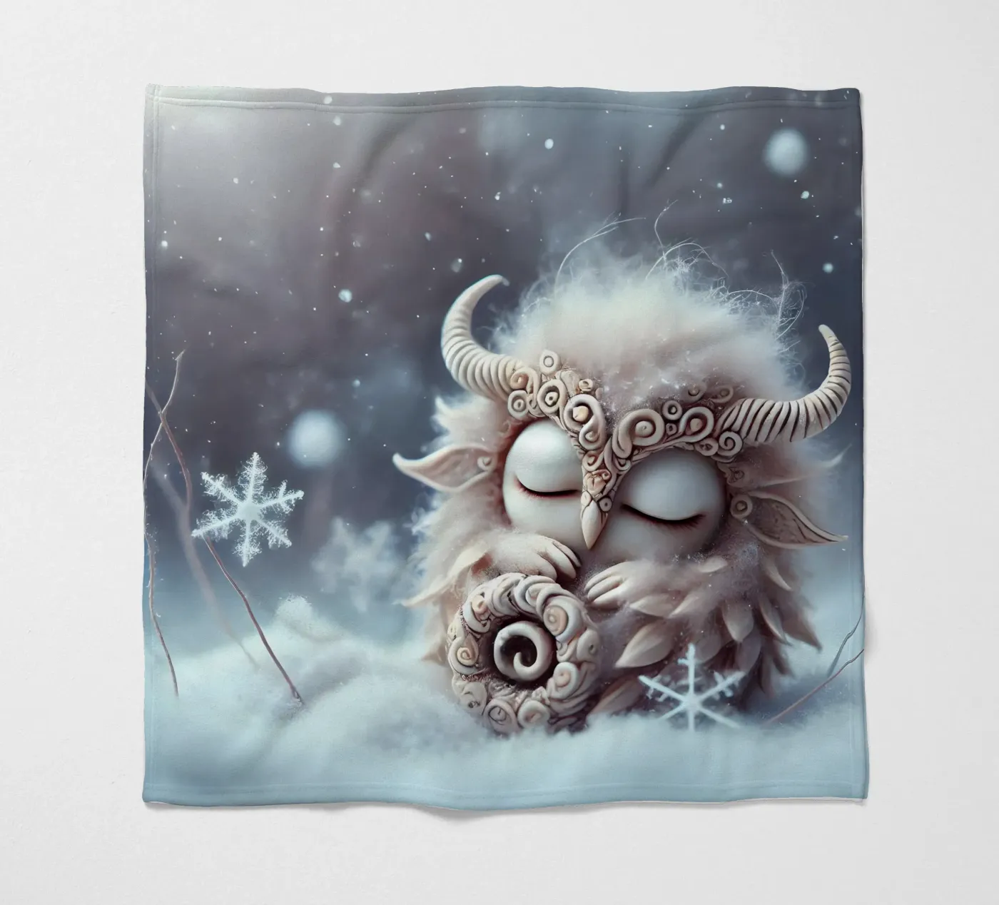 Twiglet Fleecedecke von Twinkle Art Studio