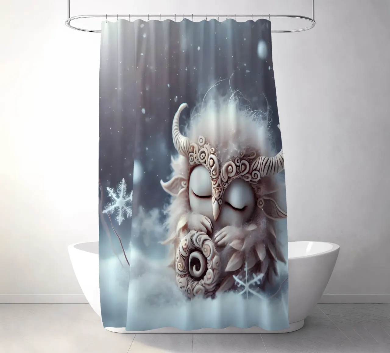 Ramoscello tenda da doccia da Twinkle Art Studio