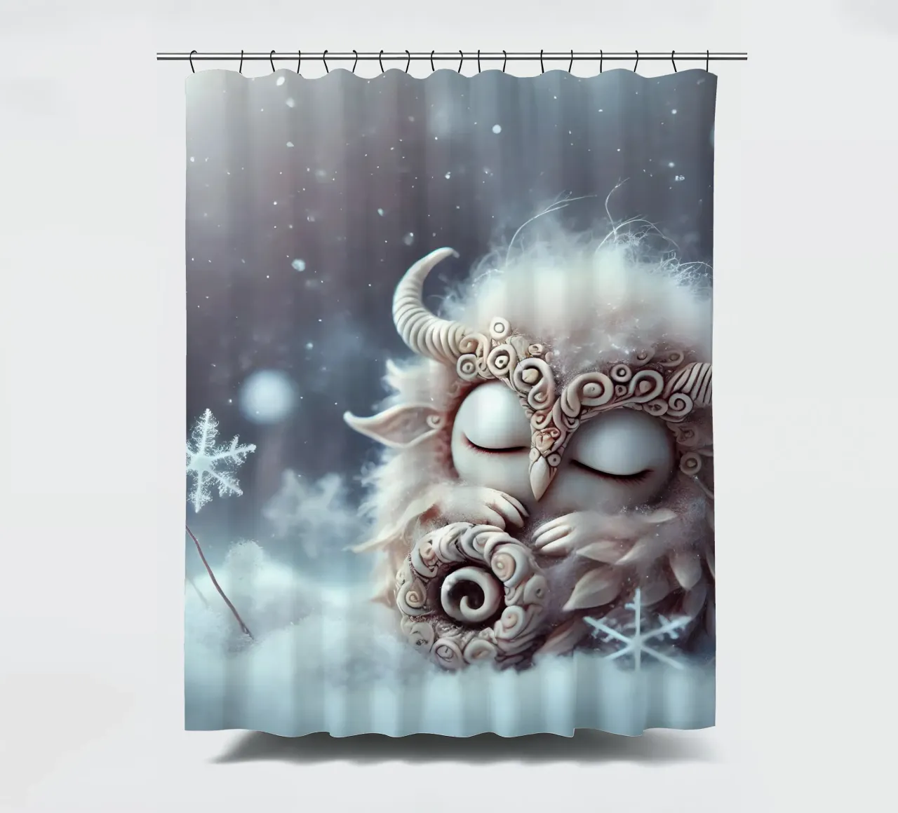 Ramoscello tenda da doccia da Twinkle Art Studio