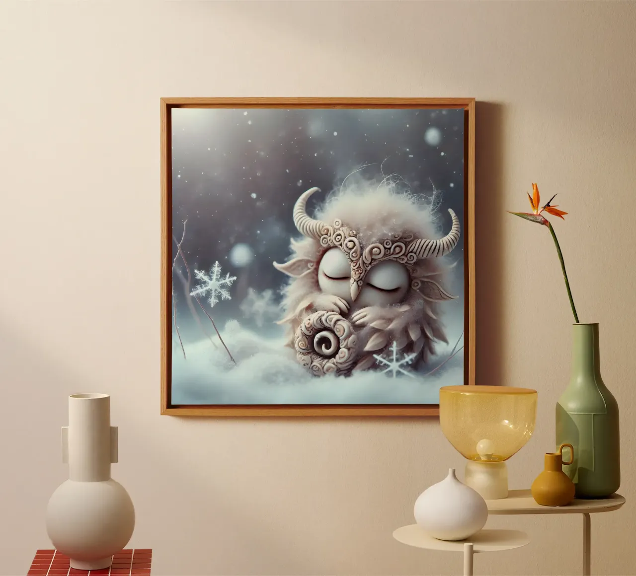 Twiglet canvas van Twinkle Art Studio