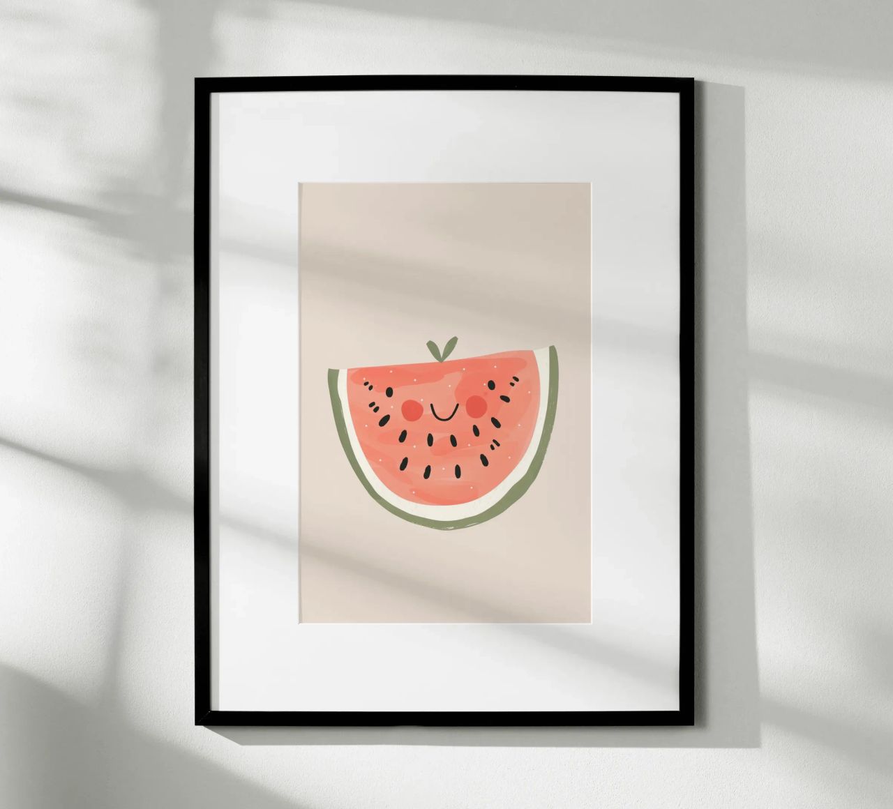 Watermelon Pastel Nursery Decor, Fruit Wall Art for Nursery poster by Little Lola