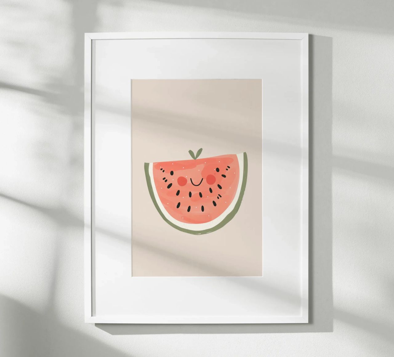 Watermelon Pastel Nursery Decor, Fruit Wall Art for Nursery poster by Little Lola