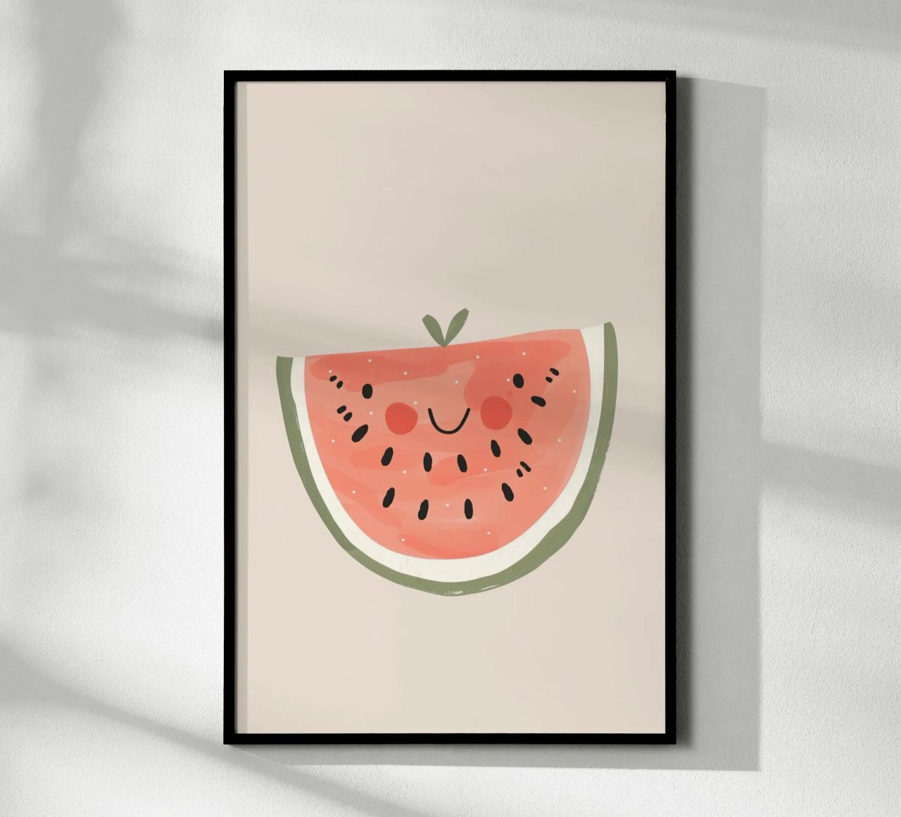 Watermelon Pastel Nursery Decor, Fruit Wall Art for Nursery poster by Little Lola