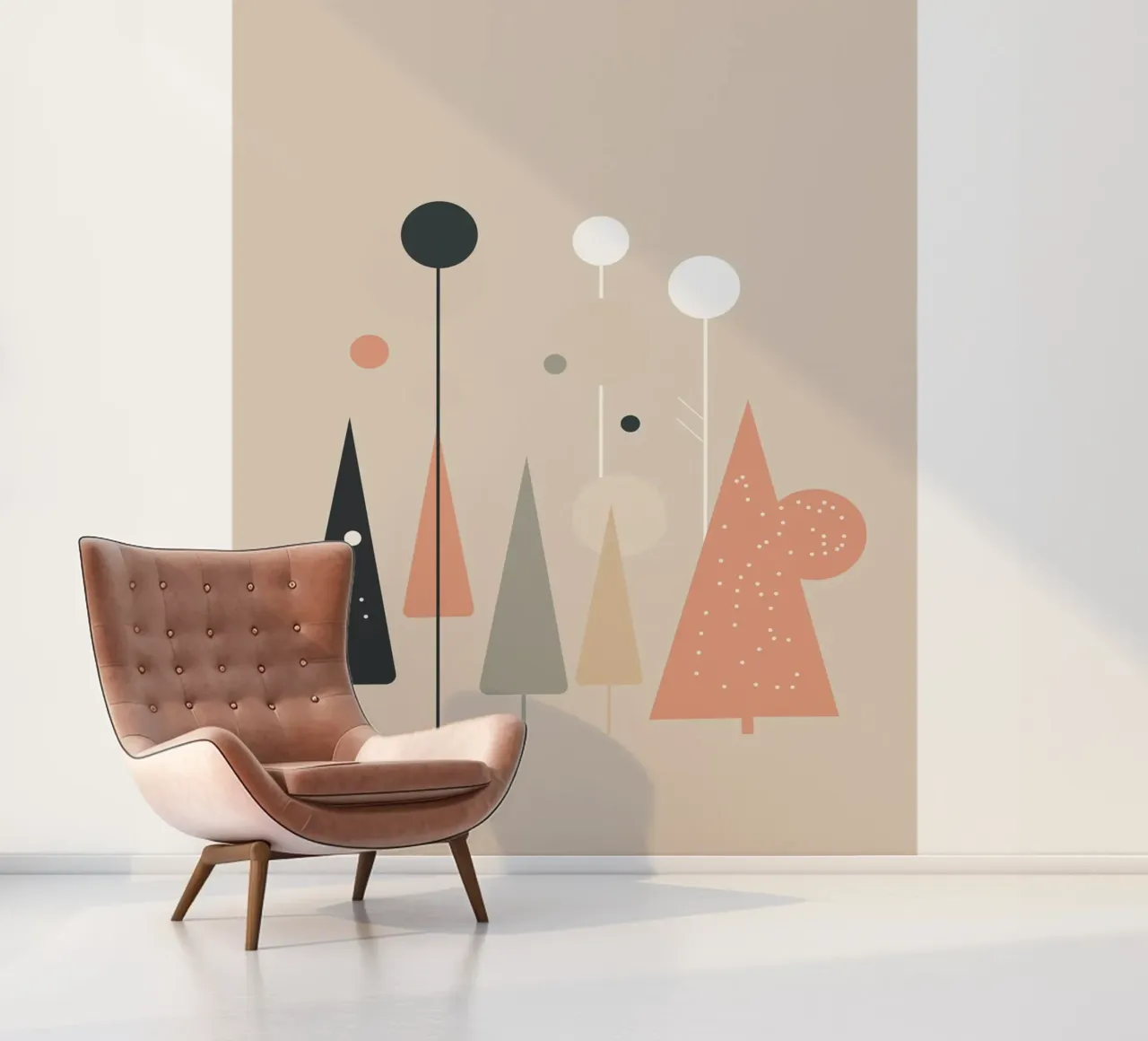 Abstract Trees fotobehang van Hey Vincent