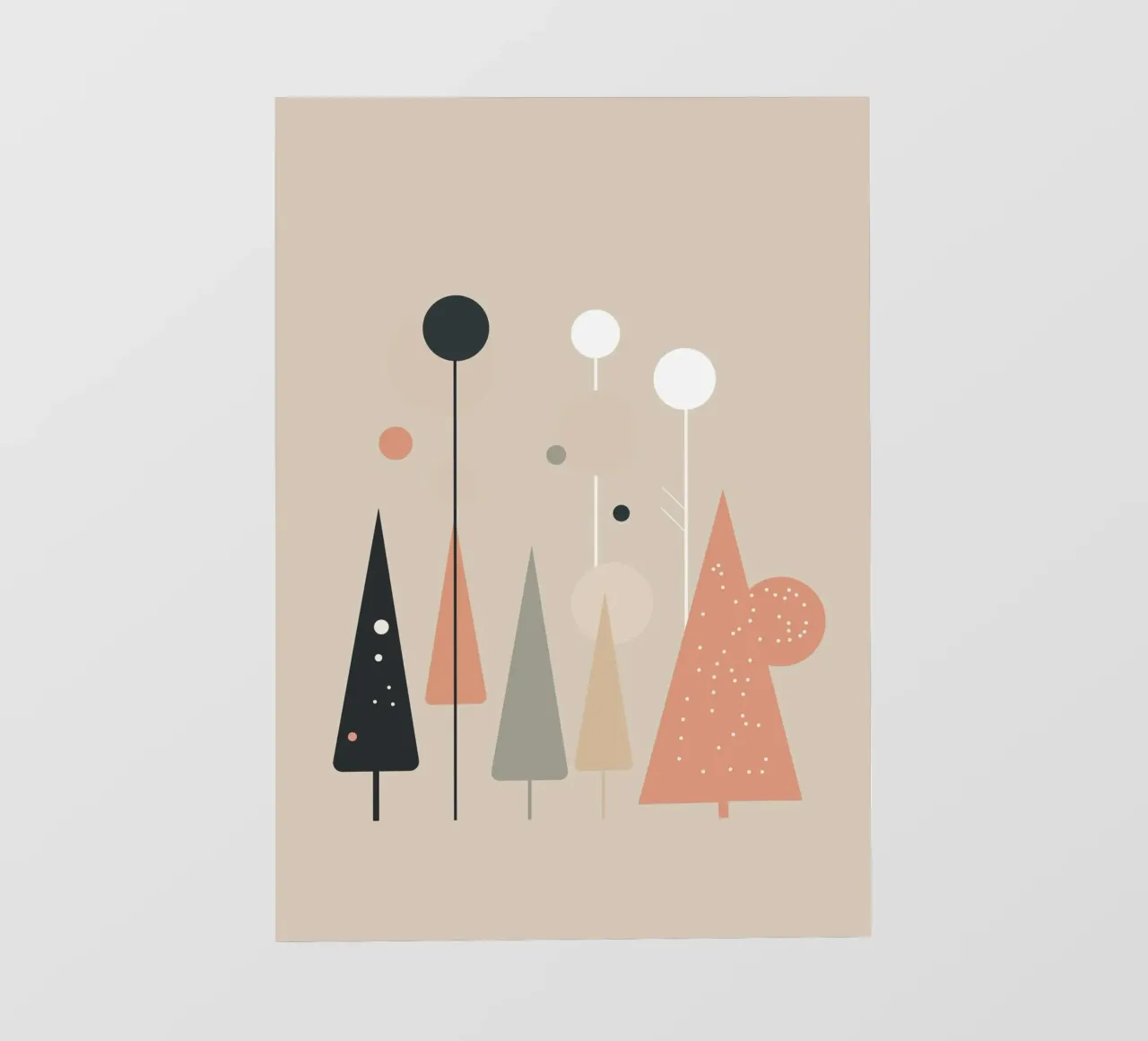 Abstract Trees fotobehang van Hey Vincent