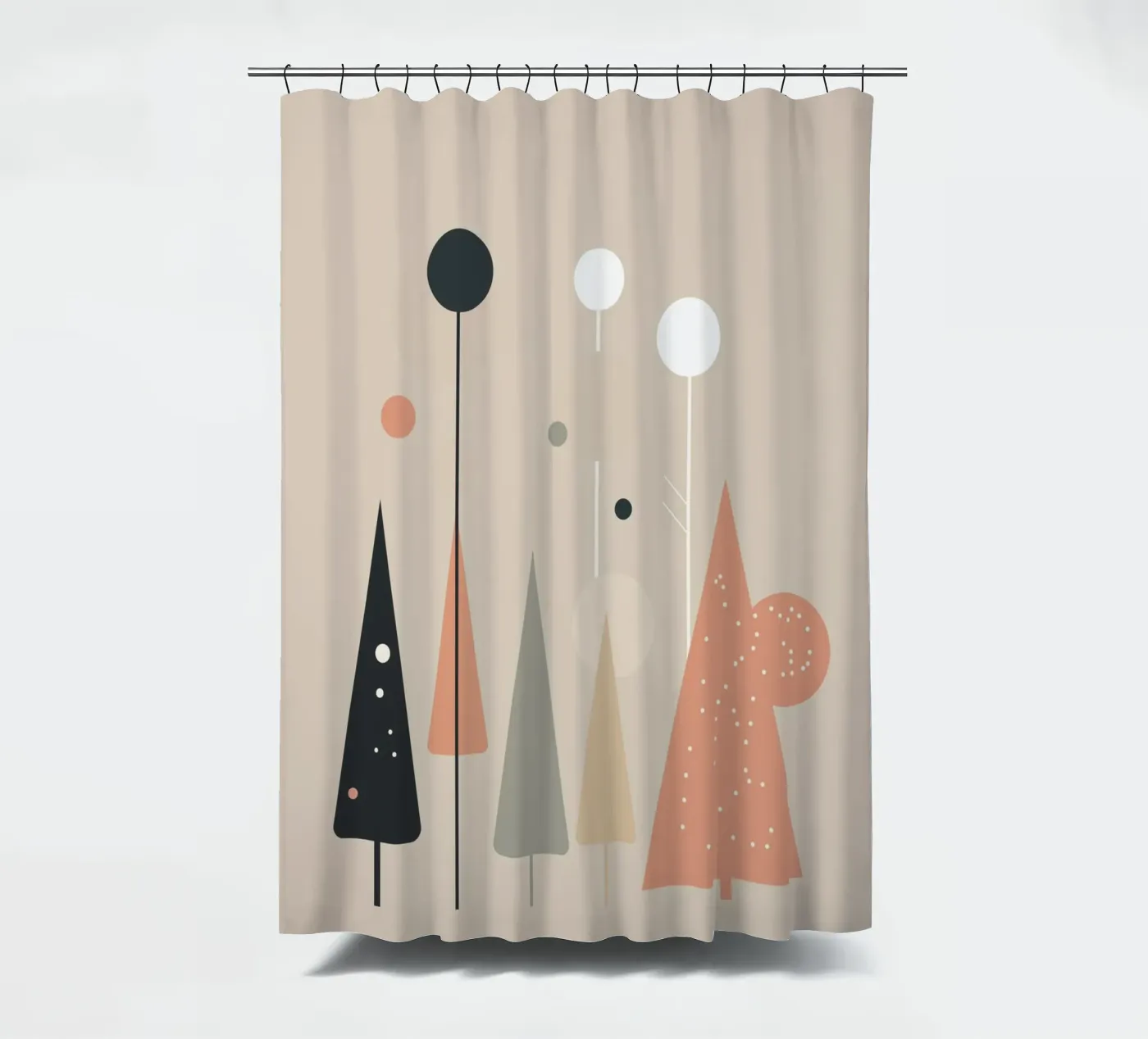 Abstract Trees Duschvorhang von Lena Rudman