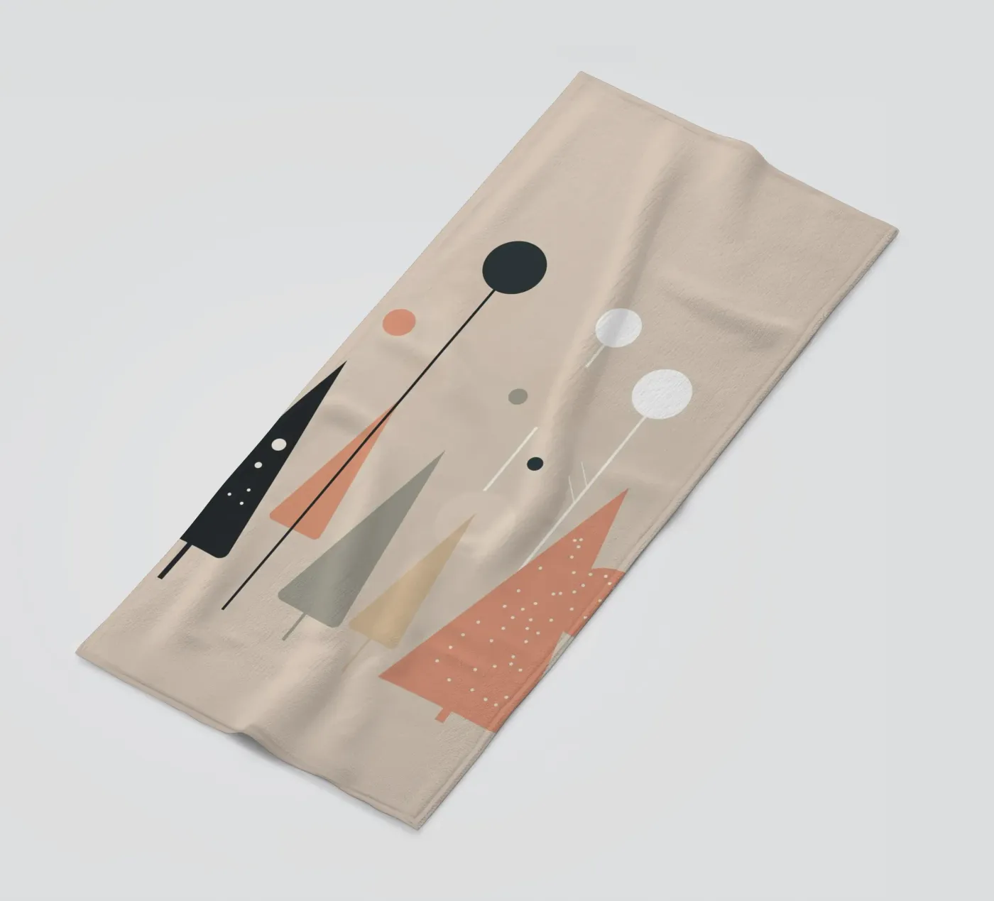 Abstract Trees Strandtuch von Hey Vincent