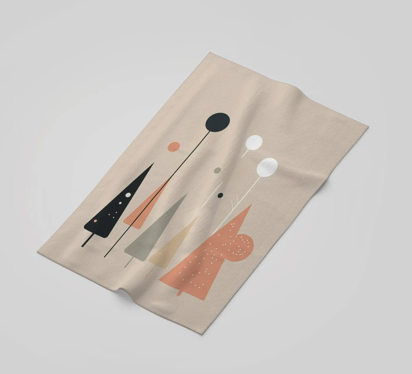 Abstract Trees Strandtuch von Hey Vincent