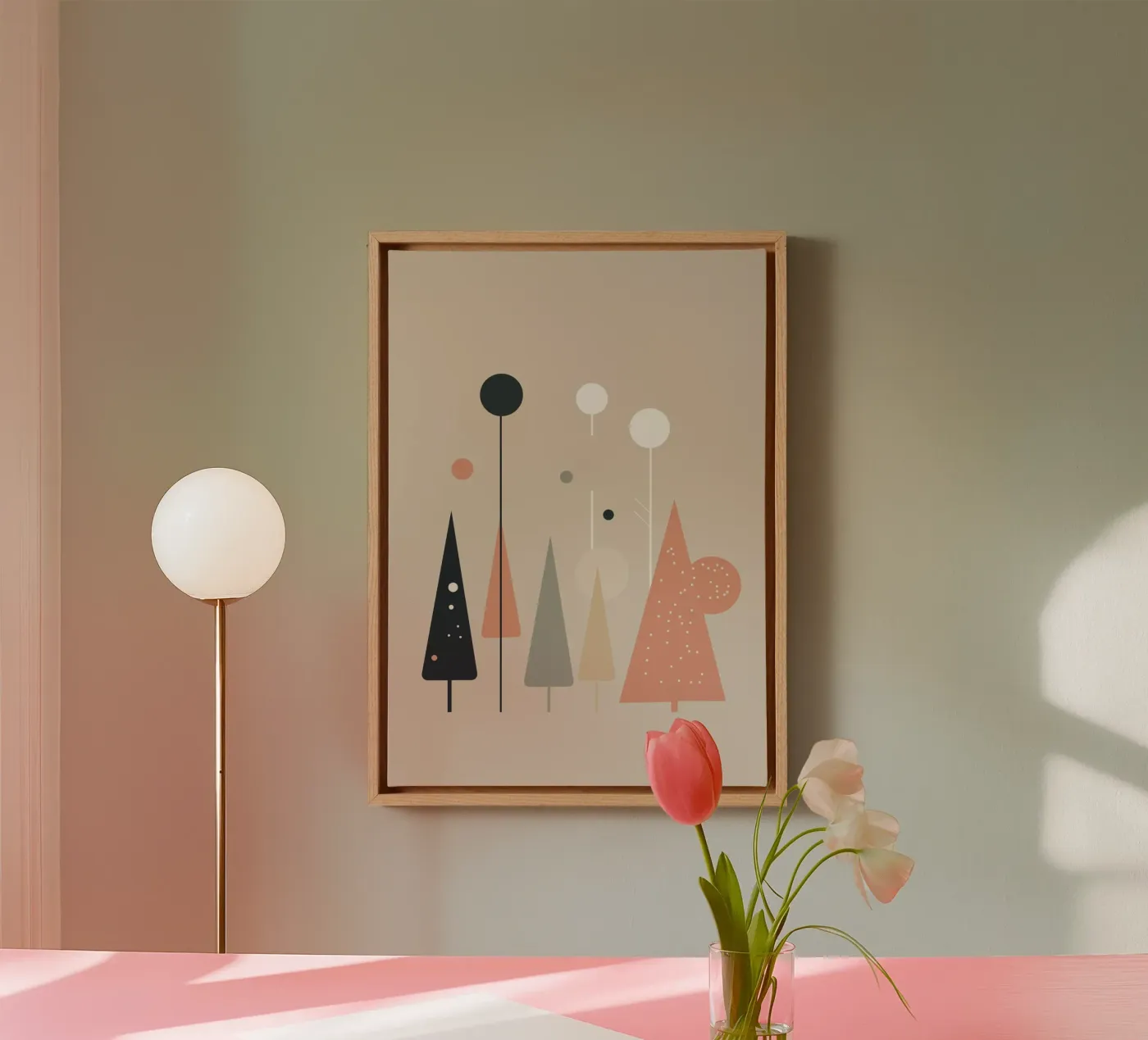 Abstract Trees canvas van Hey Vincent