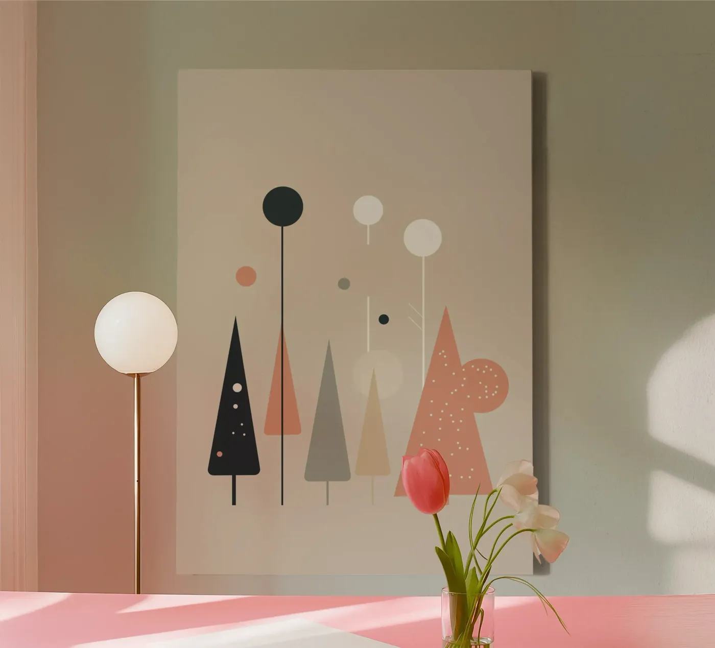 Abstract Trees canvas van Hey Vincent