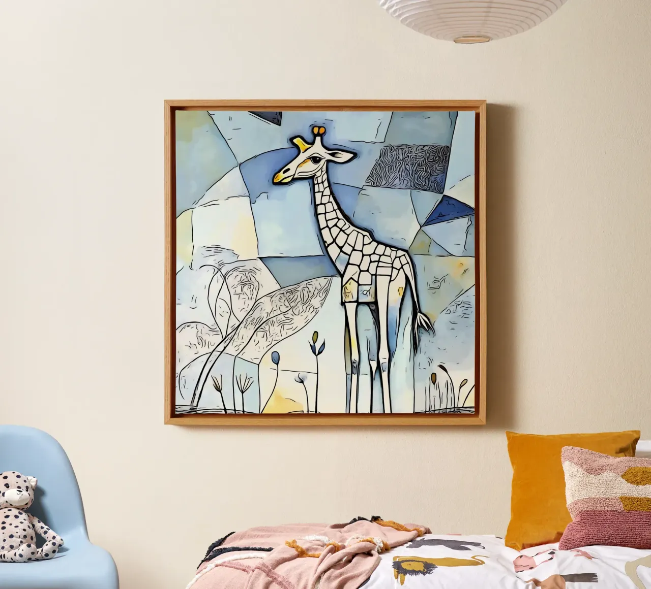 On safari in Africa, motif 11 canvas with Floater frame by ZAMART