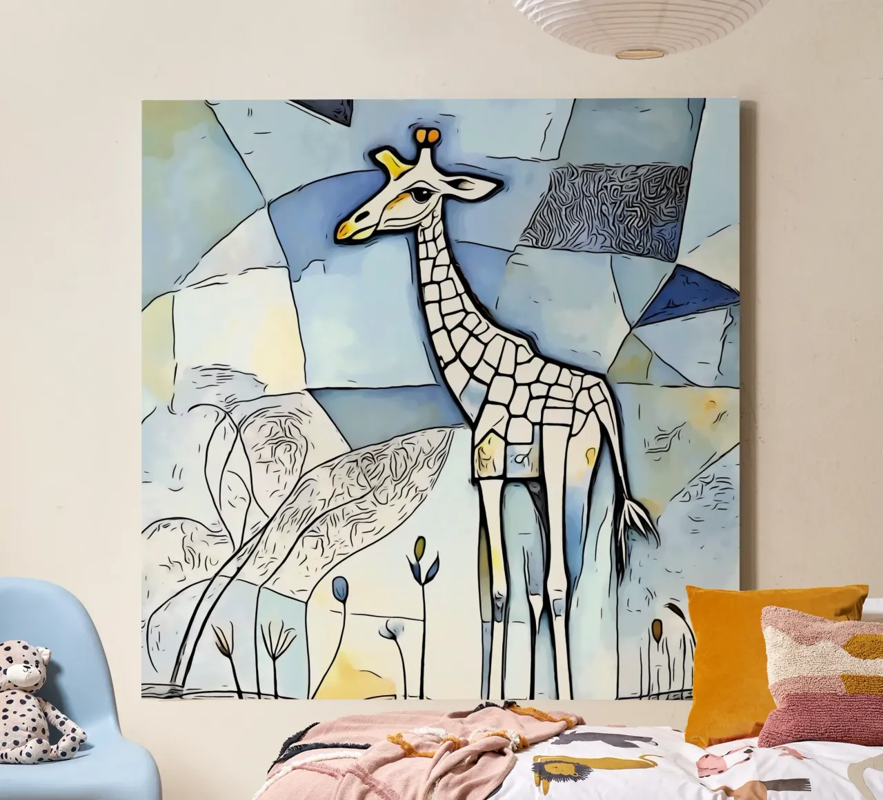 On safari in Africa, motif 11 canvas with Floater frame by ZAMART