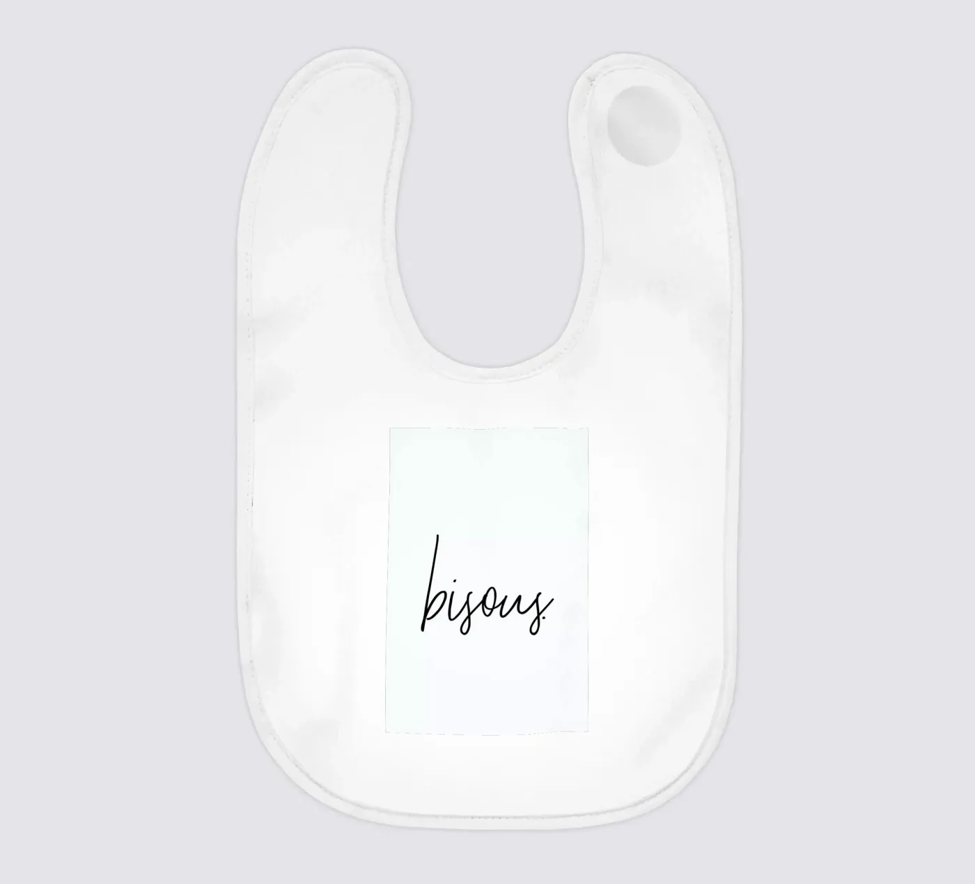 Bisous baby bib by Honeymoon Hotel