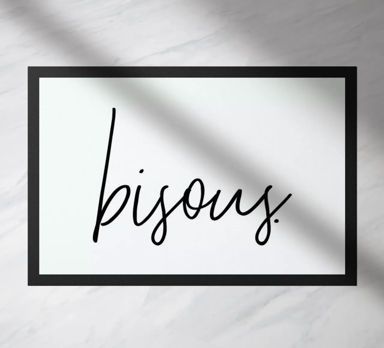 Bisous doormat by Honeymoon Hotel