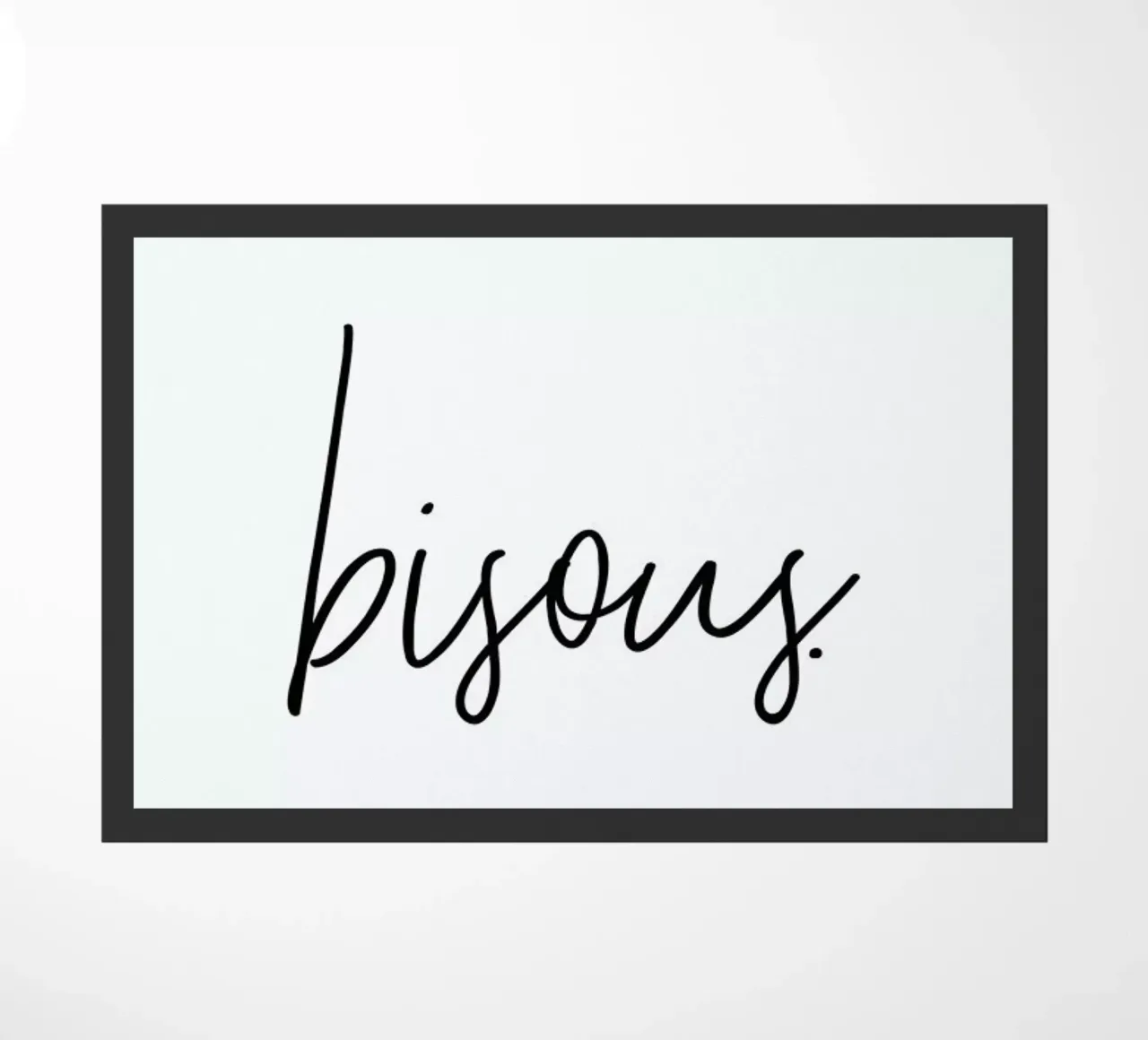 Bisous doormat by Honeymoon Hotel