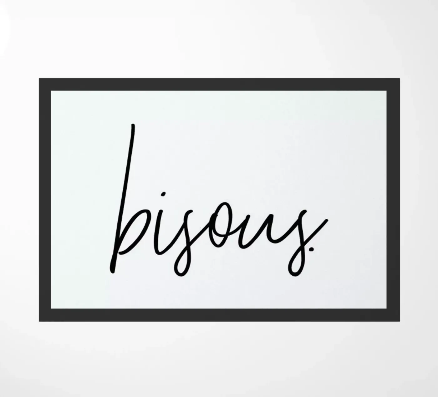 Bisous doormat by Honeymoon Hotel