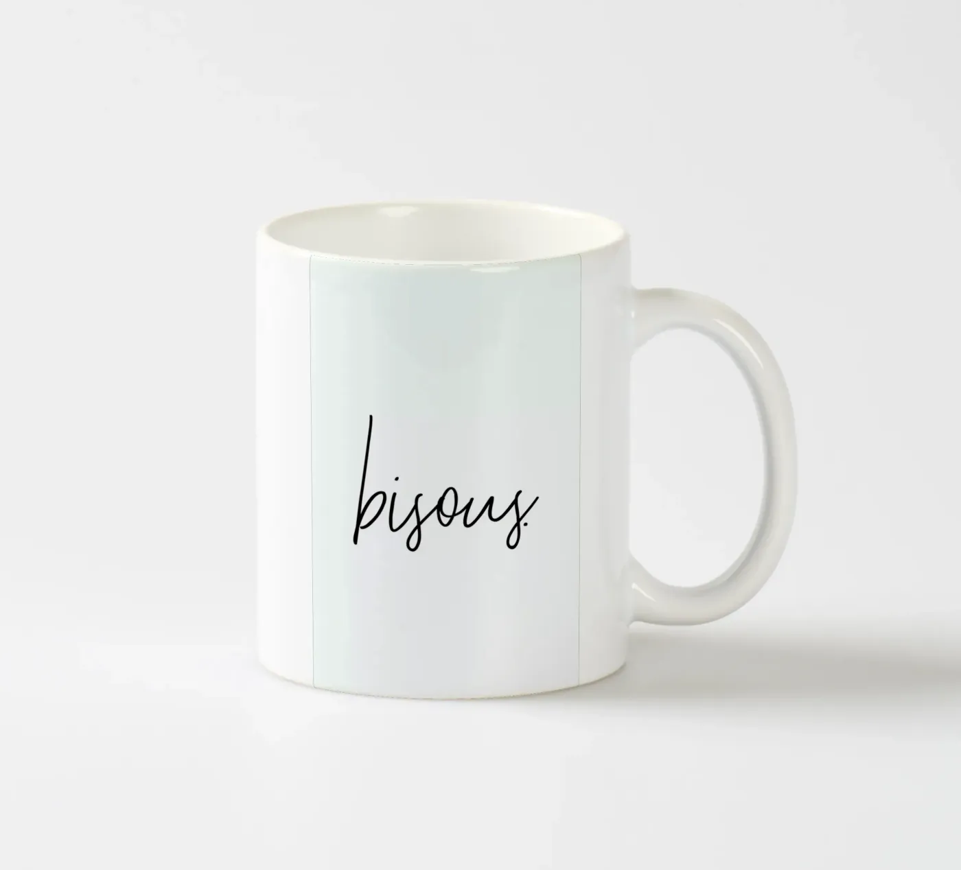 Bisous ceramic mug by Honeymoon Hotel