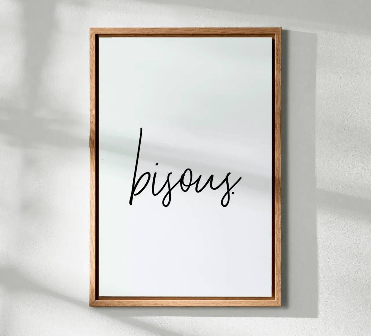 Bisous canvas by Honeymoon Hotel