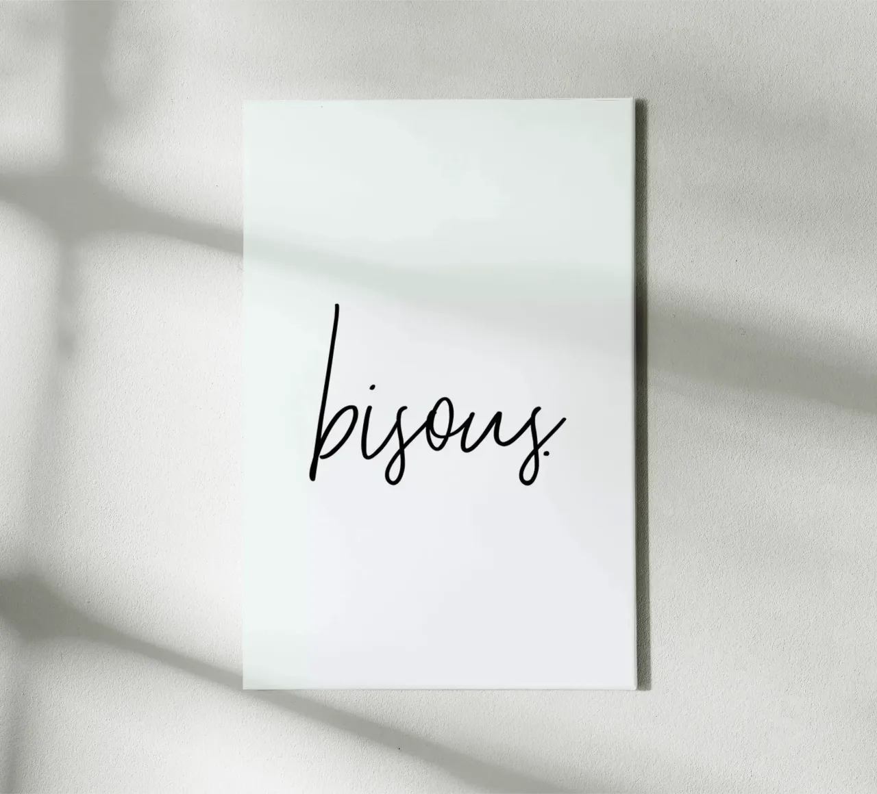 Bisous canvas by Honeymoon Hotel