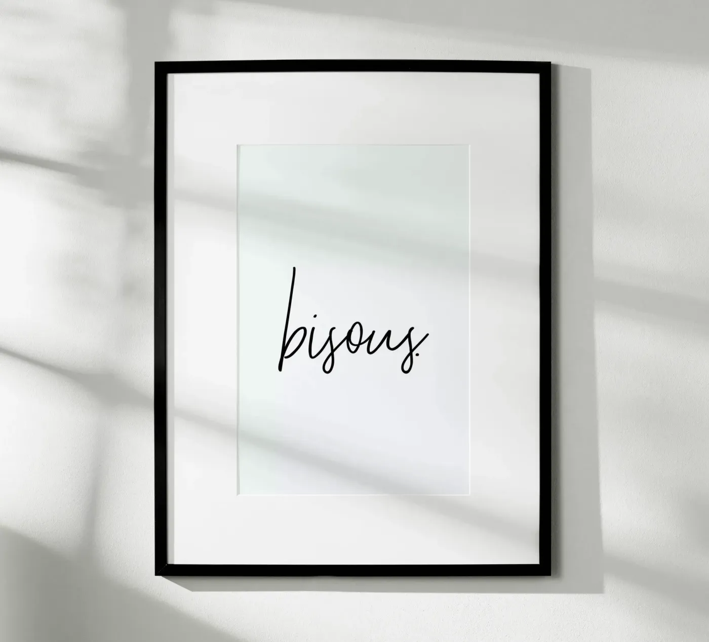 Bisous poster by Honeymoon Hotel
