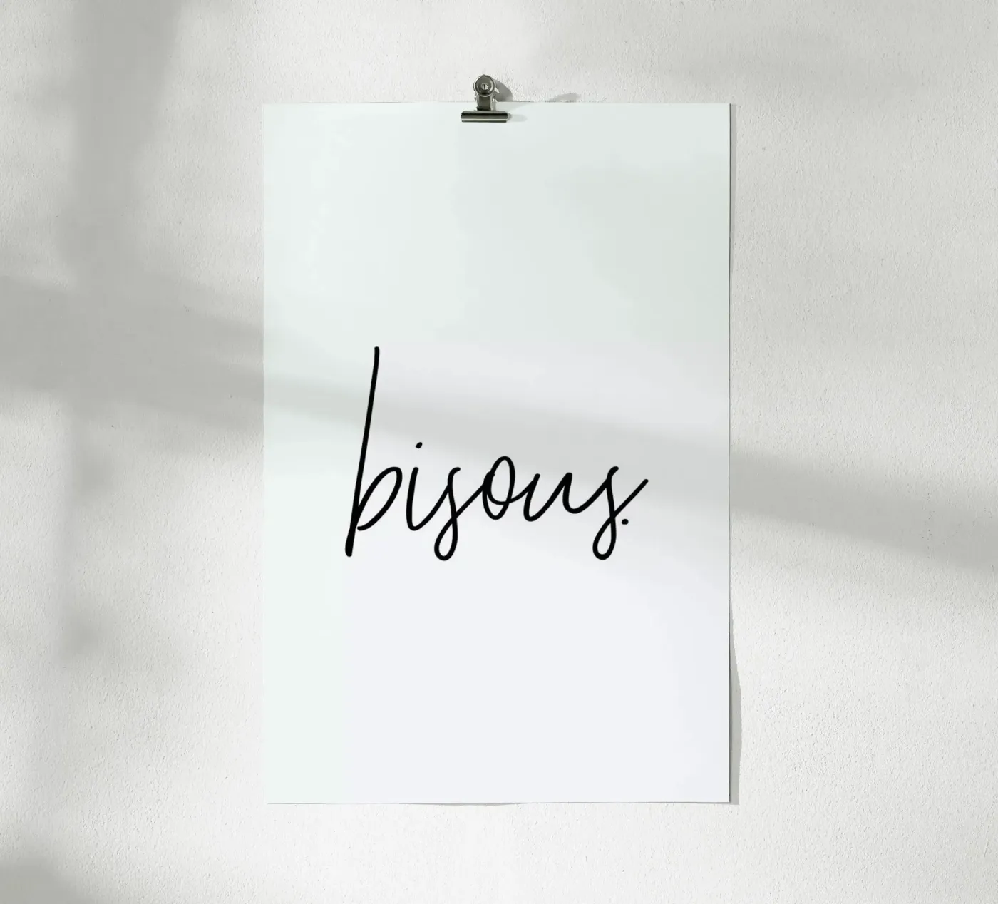 Bisous poster by Honeymoon Hotel