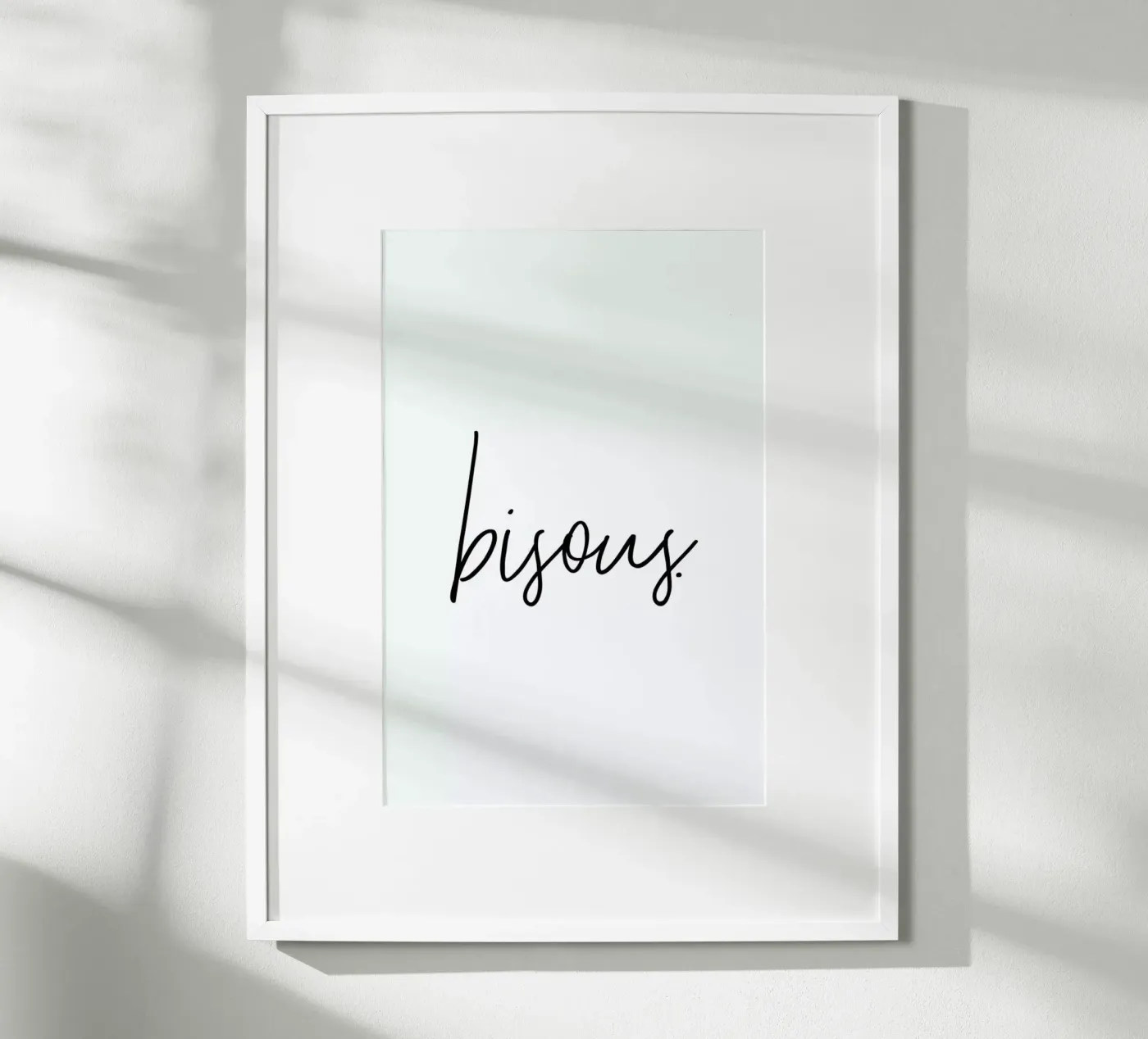 Bisous poster by Honeymoon Hotel
