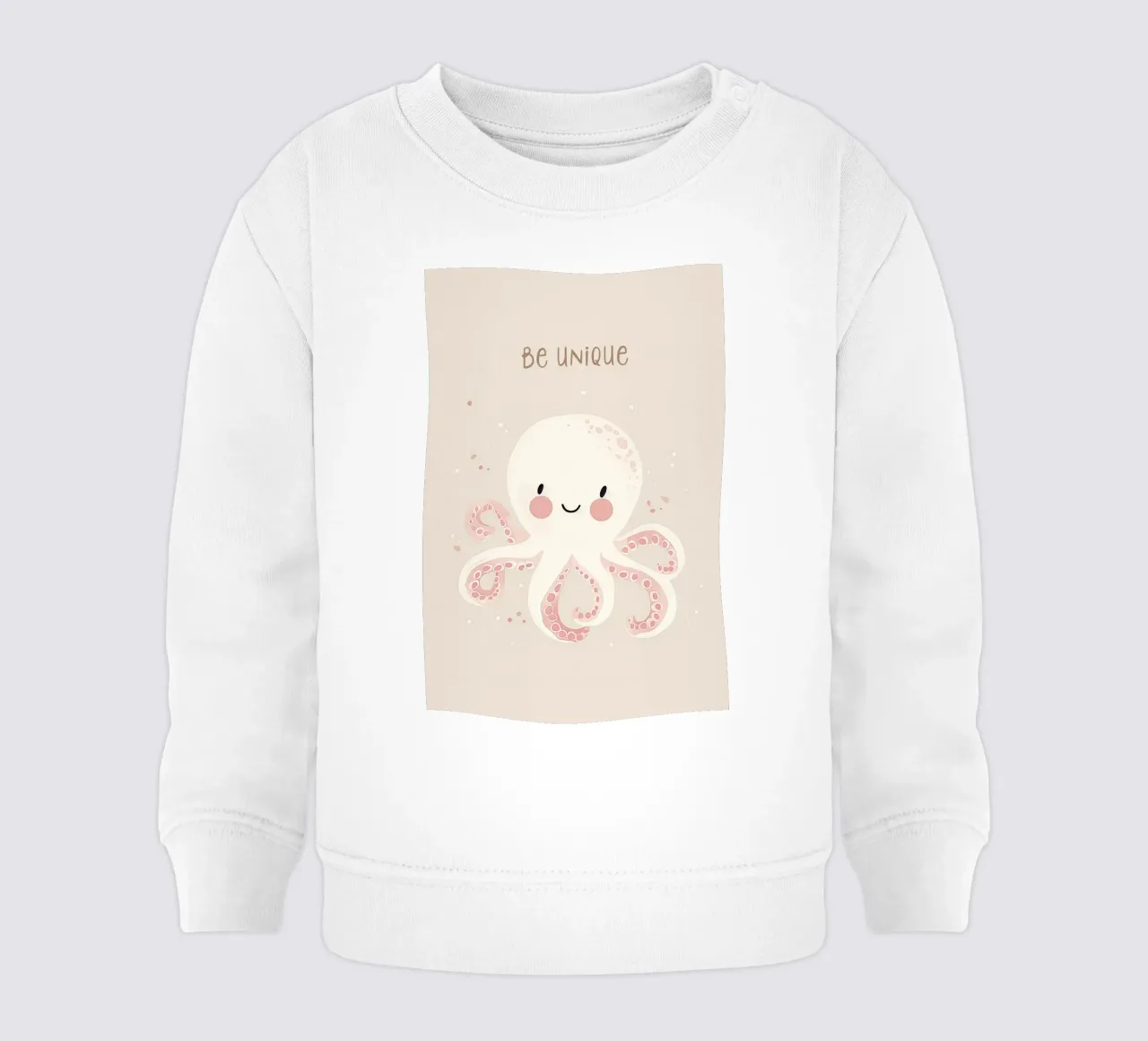 Design della cameretta per bambini Octopus, affermazione Be Unique felpa neonato da Little Lola