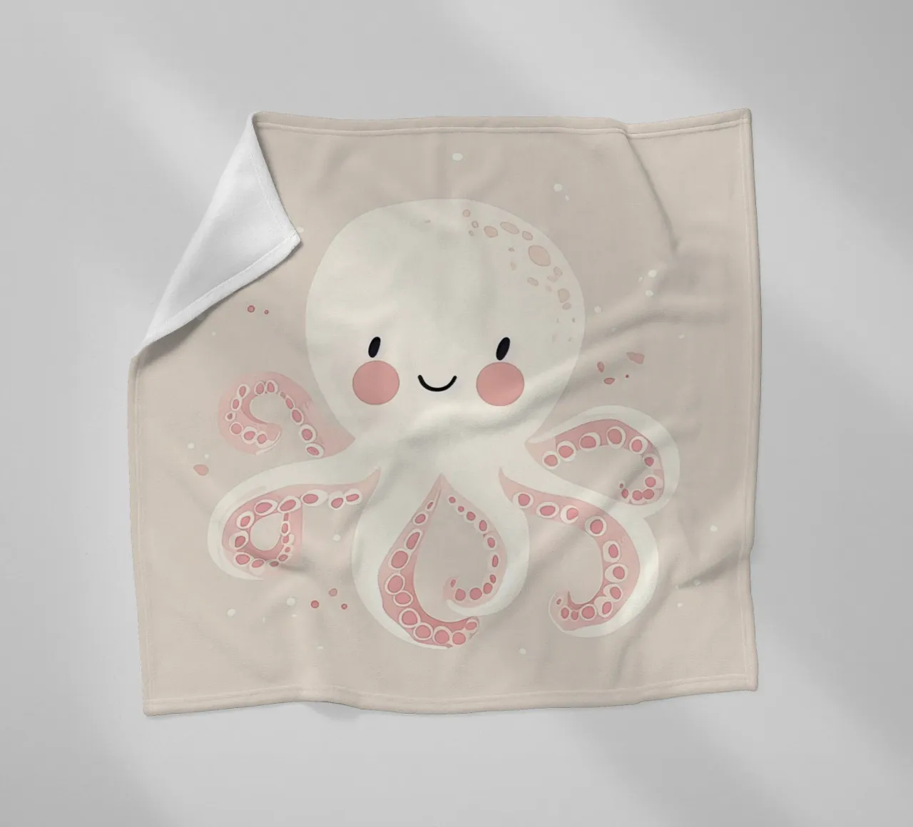 Design della cameretta per bambini Octopus, affermazione Be Unique coperta in pile da Little Lola