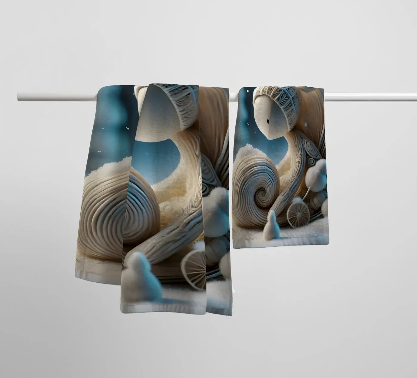 Twiglet badhanddoek van Twinkle Art Studio