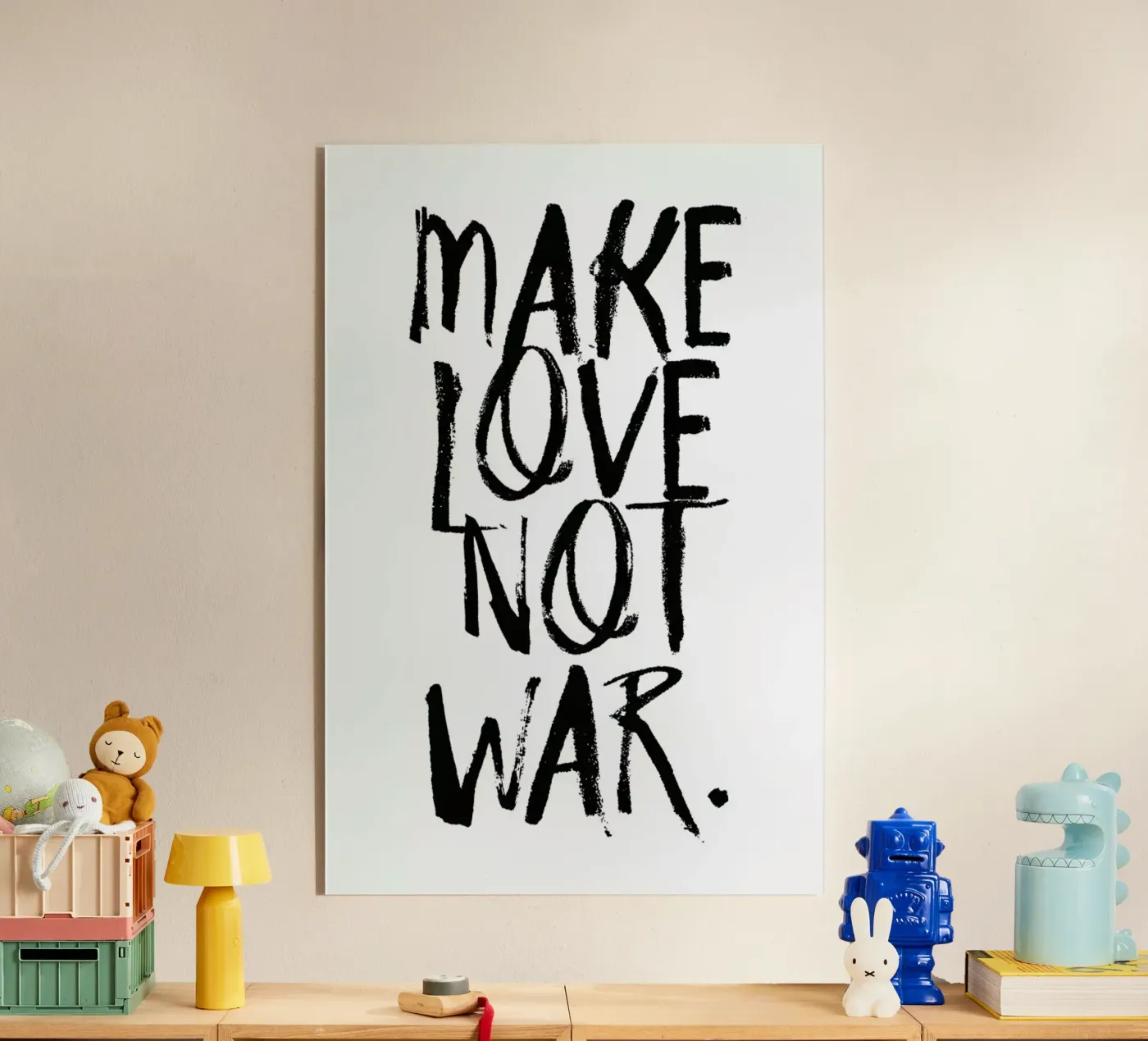 Make Love acrylic glass by Honeymoon Hotel