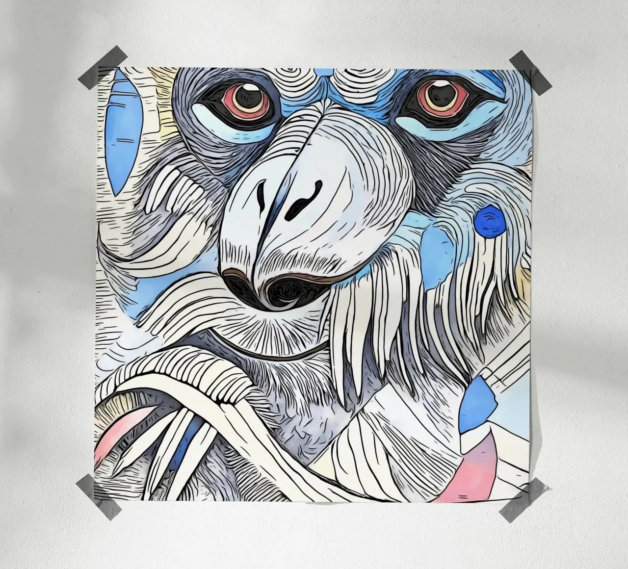 On safari in Africa, motif 15 hahnemühle by ZAMART