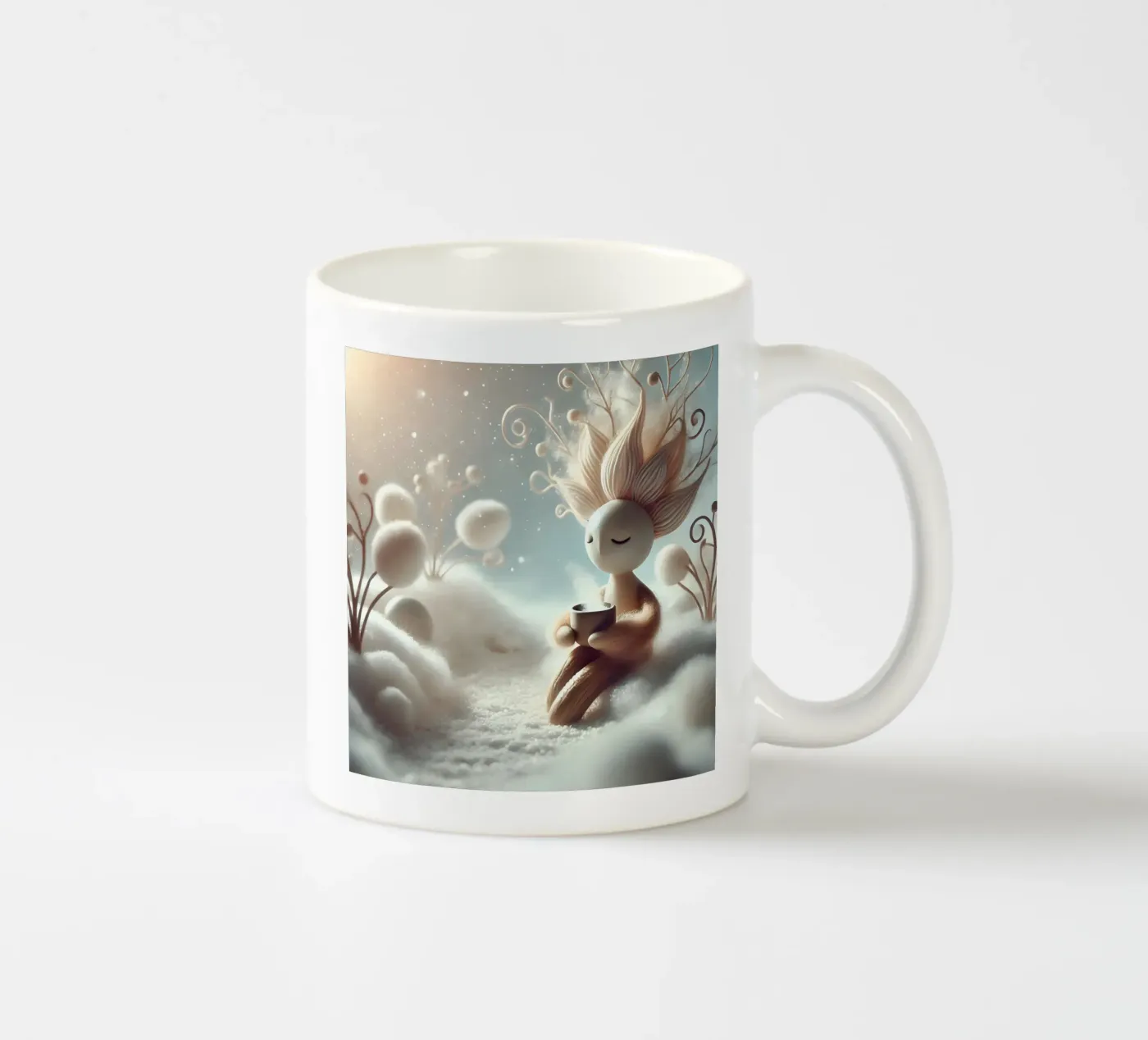 Twiglet ceramic mug by Twinkle Art Studio