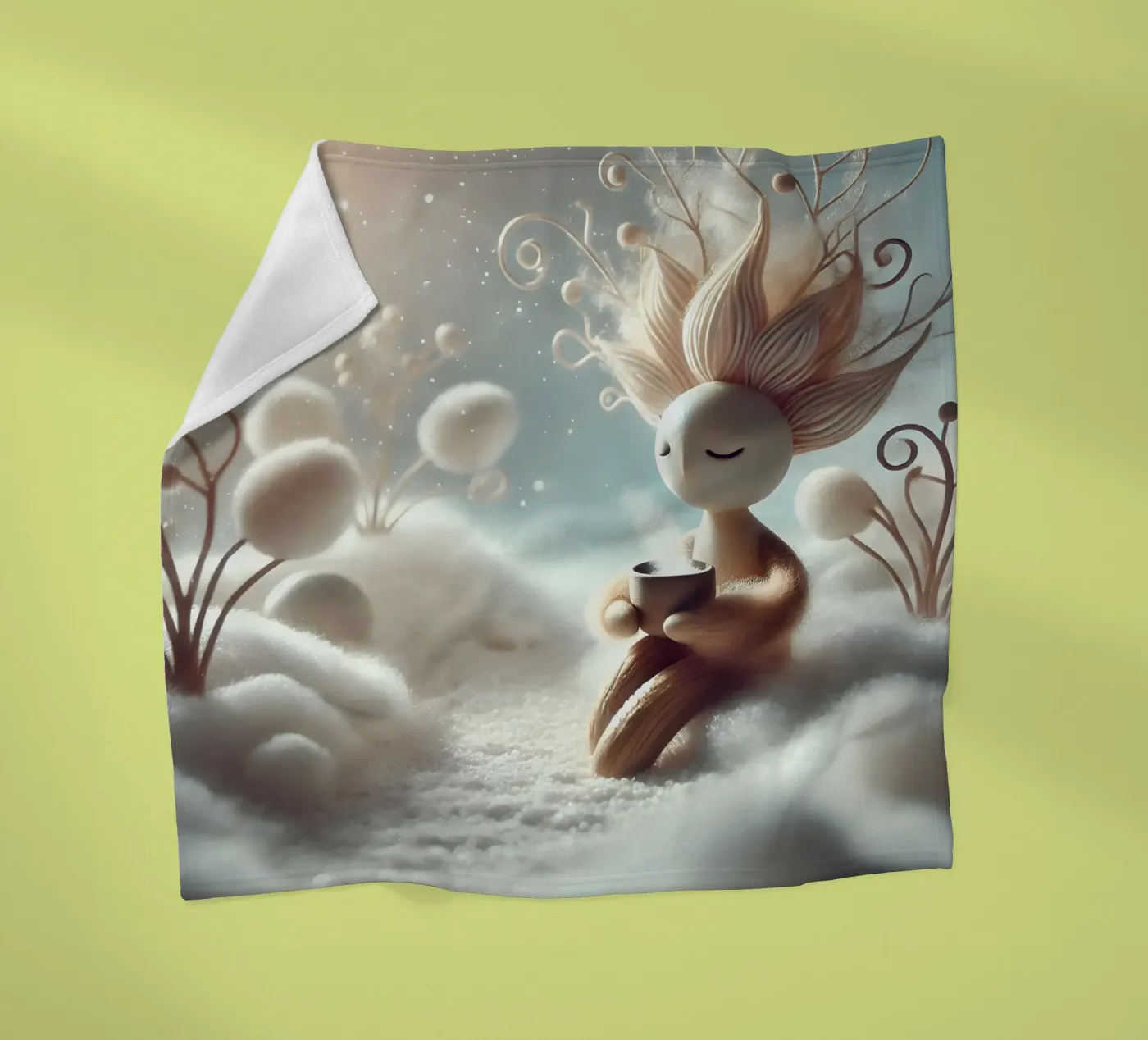 Twiglet Fleecedecke von Twinkle Art Studio