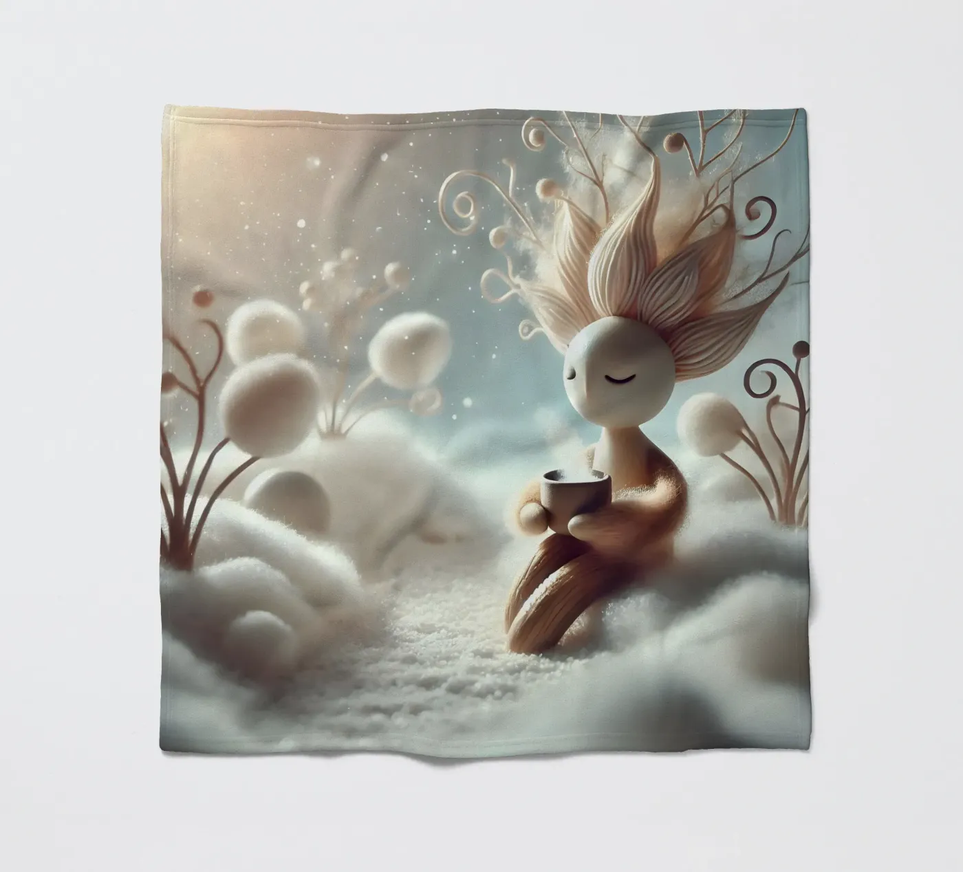 Twiglet Fleecedecke von Twinkle Art Studio