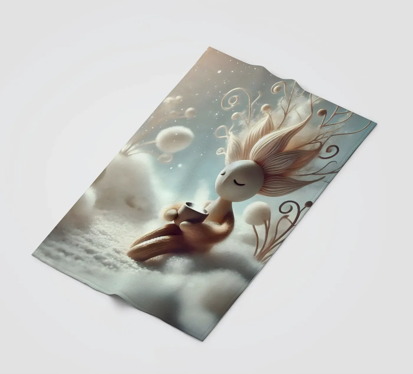 Twiglet Fleecedecke von Twinkle Art Studio